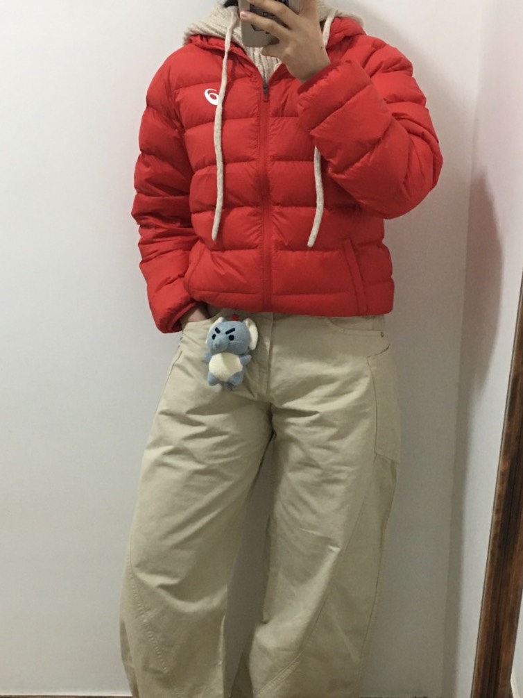 custom review-Asics Пуховик Sports Performance Красный Подростки