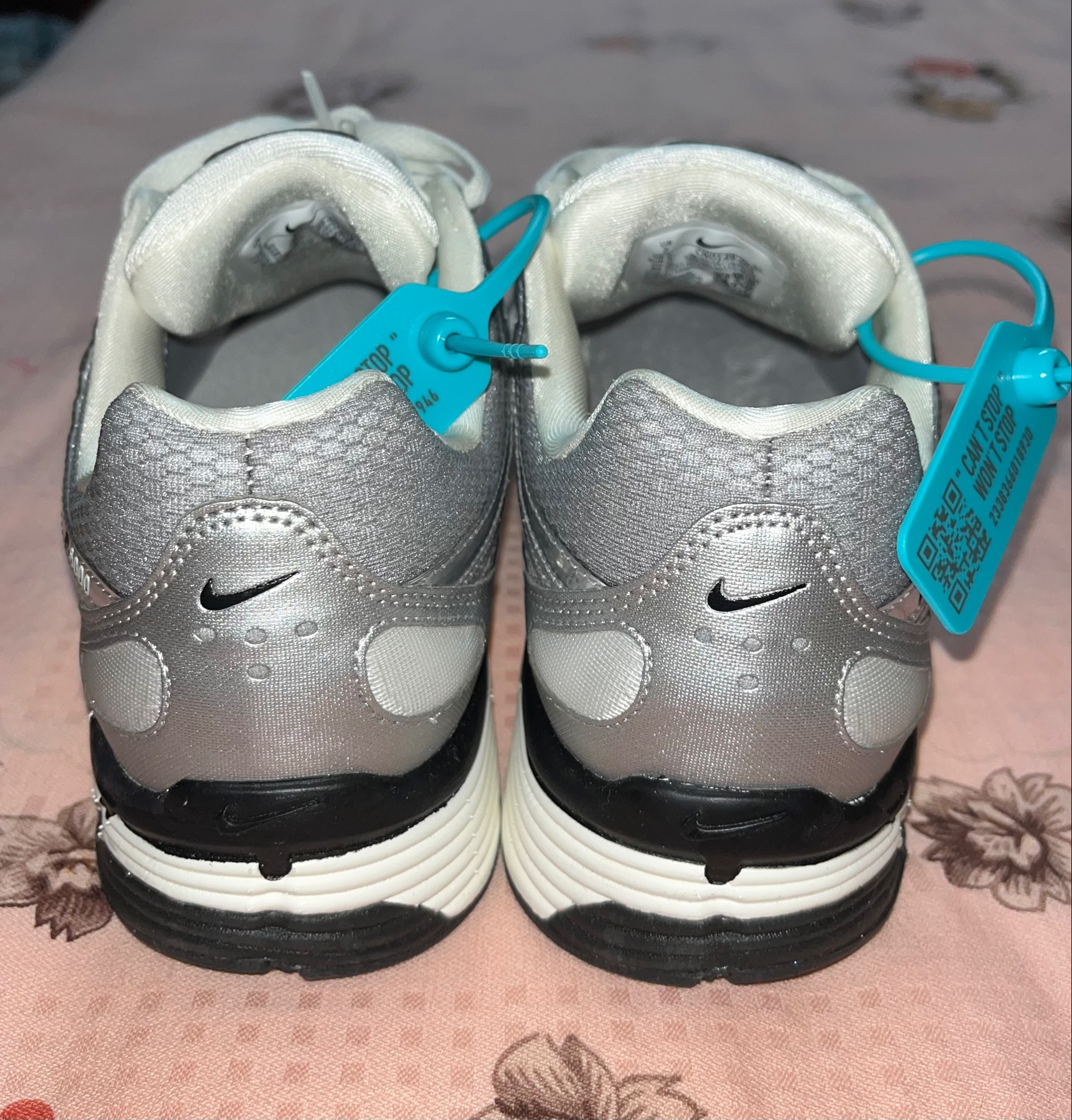custom review-Nike P 6000 Амортизаторы Shock противоскользящие дышащие низкий топ повседневные городские коммутаторские беговые кроссовки мужской серебристо-серый
