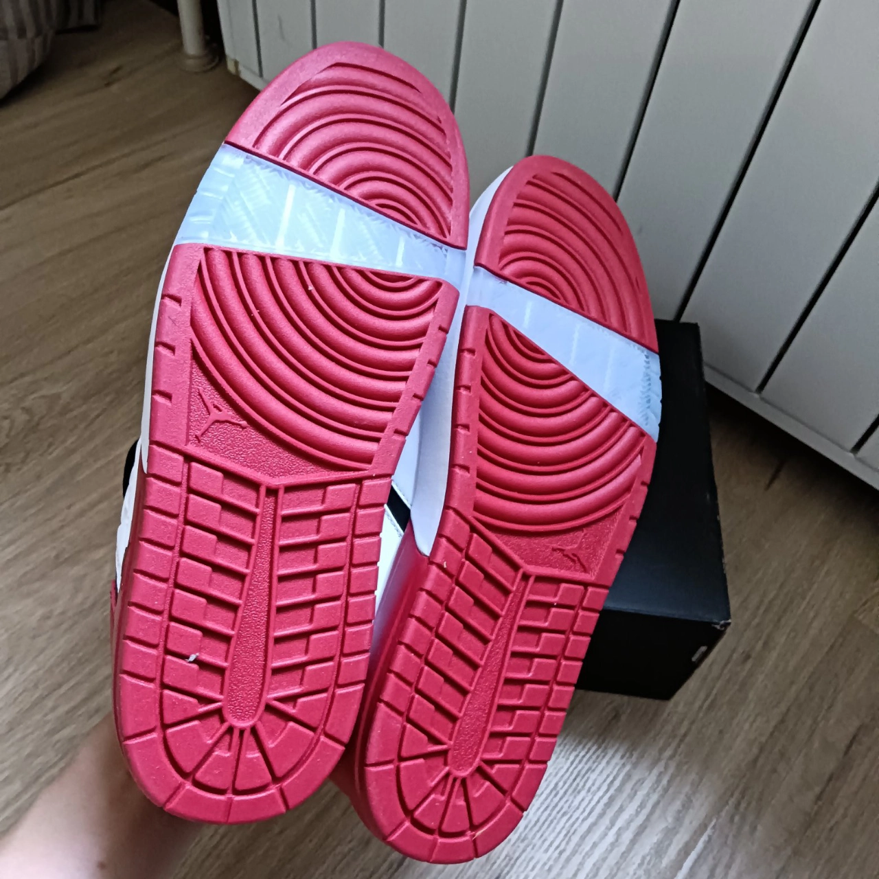 custom review-Джордан Nu Retro 1 Low Топ Винтажные Баскетбольные Кроссовки Мужские Черный Белый Красный