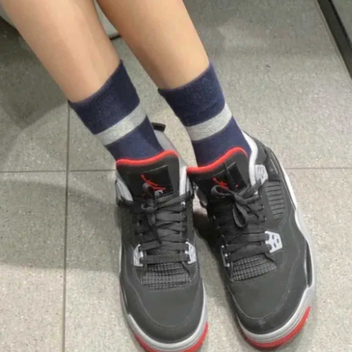 custom review-Jordan Air Jordan 4 Retro Темно-красный MID Топ Винтажные баскетбольные кроссовки Унисекс Черный Красный Выпуск 2019 года