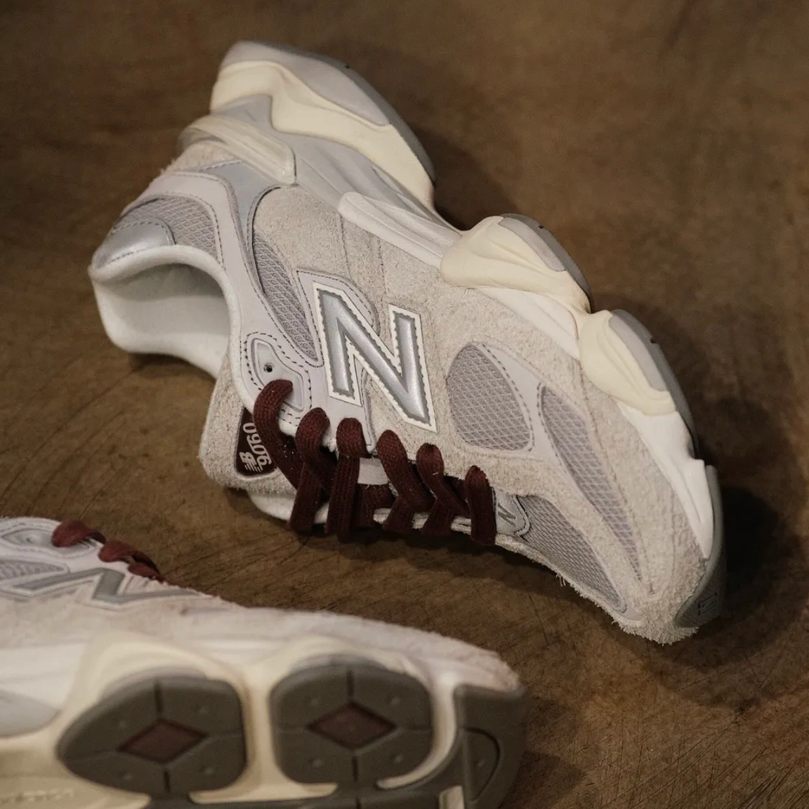 custom review-New Balance NB 9060 Амортизация Низкий Топ Casual Унисекс Серый Коричневый Стиль Майярд