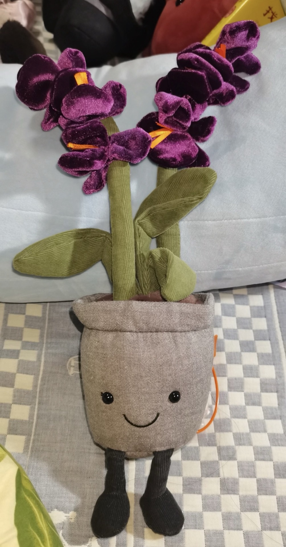 custom review-JELLYCAT Fun Plant Фиолетовая Орхидея Успокаивающая Кукла Плюшевая Кукла 29 см Длина Тела