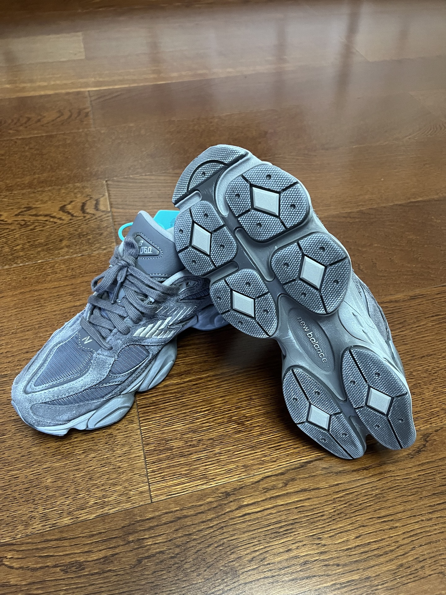 custom review-New Balance NB 9060 Беговые кроссовки Низкий верх Темно-серый Унисекс