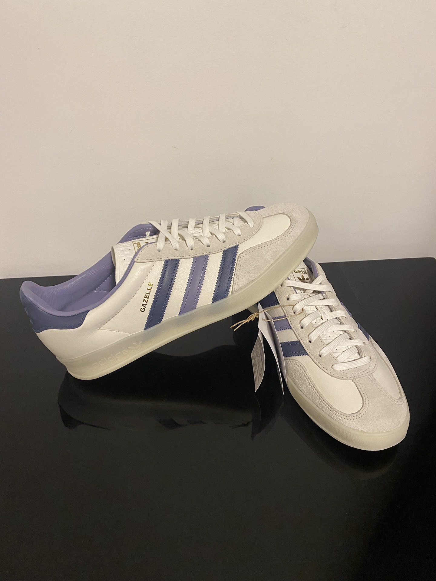 custom review-Adidas Gazelle Indoor White Preloved Ink