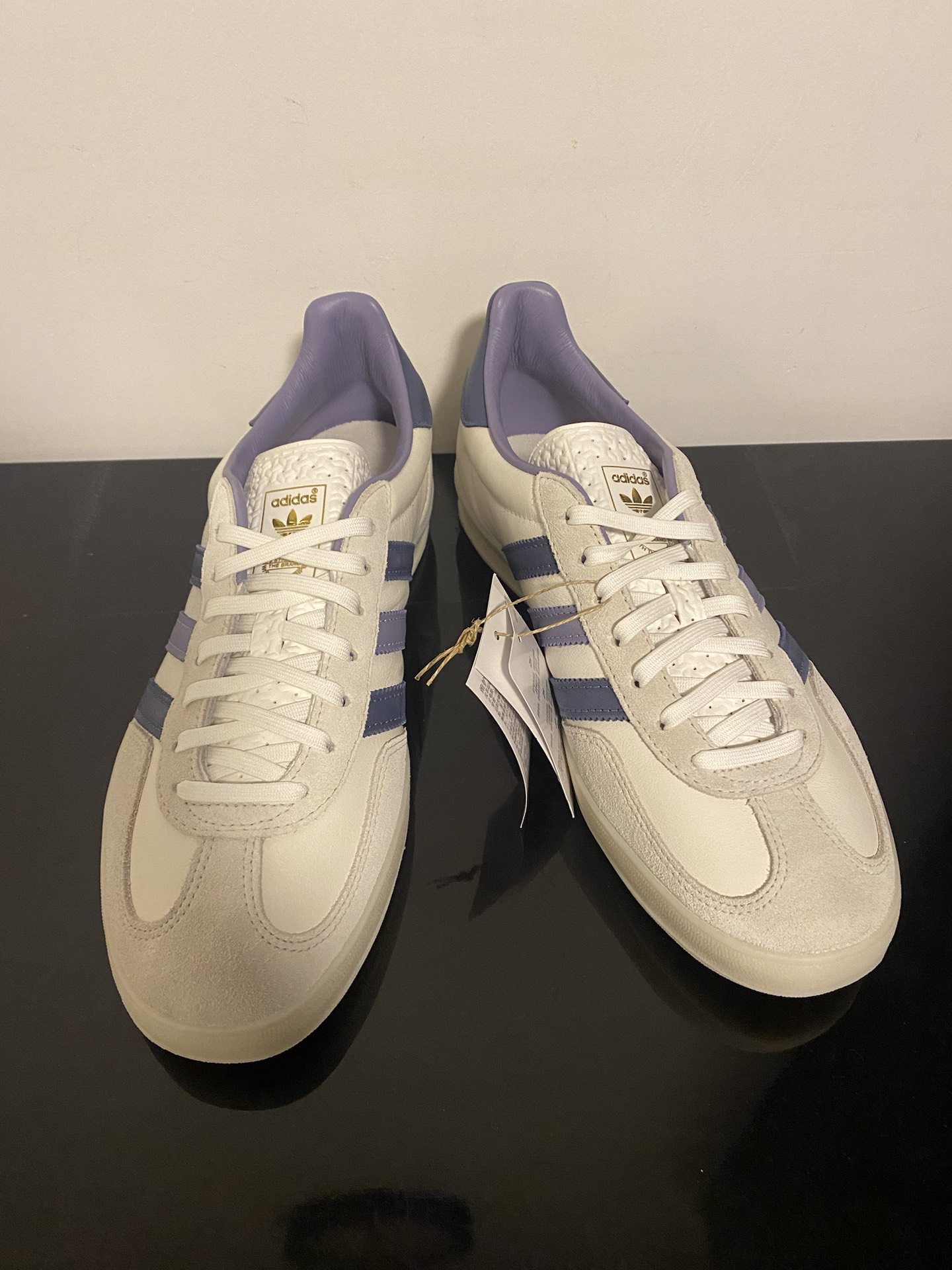 custom review-Adidas Gazelle Indoor White Preloved Ink