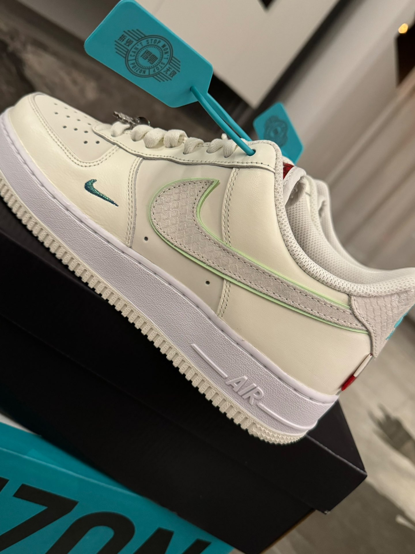 custom review-Nike Air FORCE 1 Low Топ Скейтборд Кроссовки Унисекс Экрю
