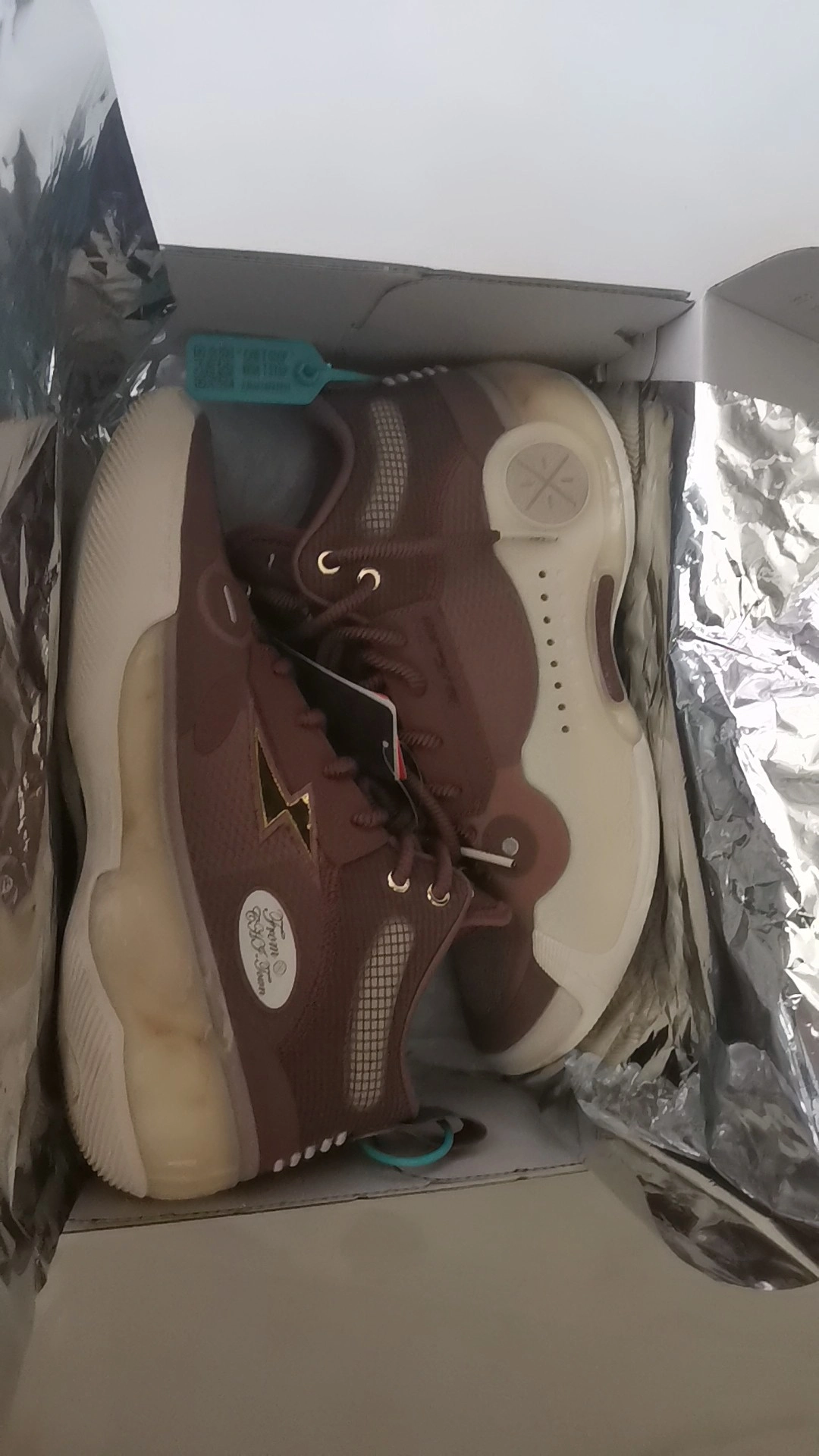 custom review-LiNing WOW 10 Hall Of Fame Cushioning Wear Resistant High Top Basketball Shoes Men's Red Brown