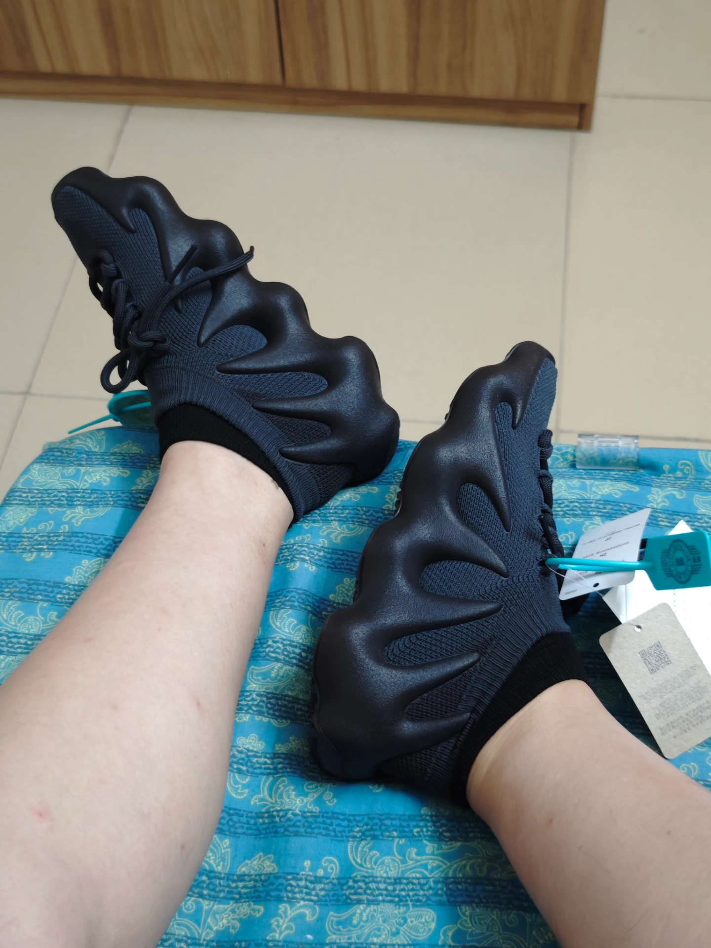 custom review-Adidas Originals Yeezy 450 Черный воин 'Utility Черный' Устойчивый к истиранию Низкий Топ Повседневная обувь Унисекс Черный