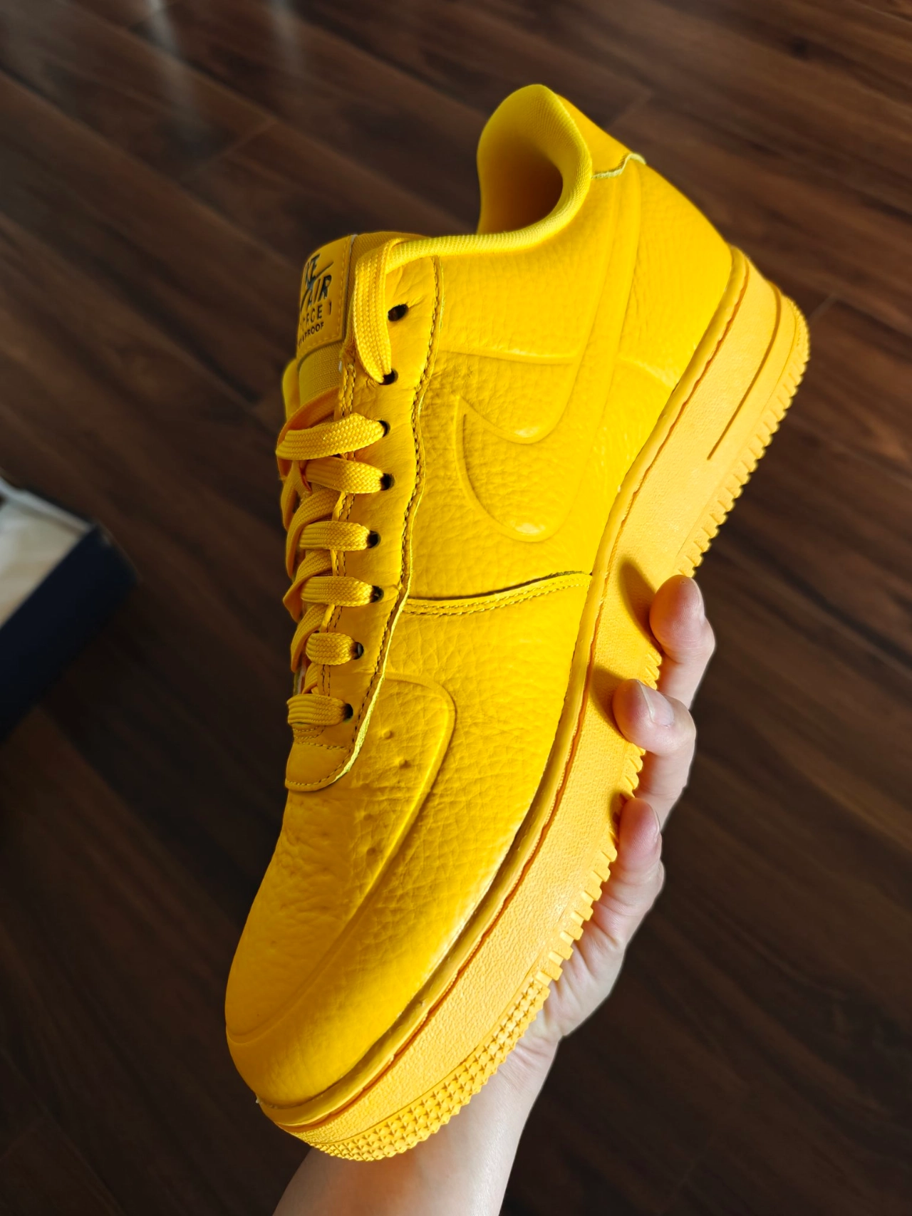 custom review-Nike Air Force 1 Low Топ Скейтборд Кроссовки Мужские Желтые