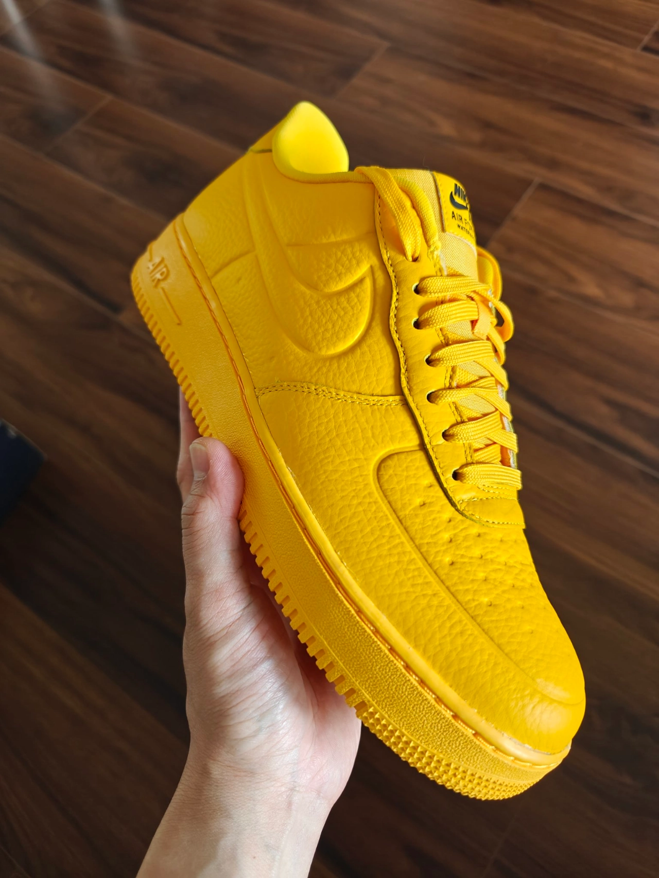 custom review-Nike Air Force 1 Low Топ Скейтборд Кроссовки Мужские Желтые