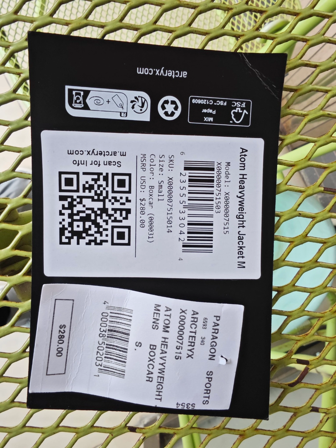 custom review-Arcteryx ATOM HEAVEYWEIGHT Пуховая куртка Мужская