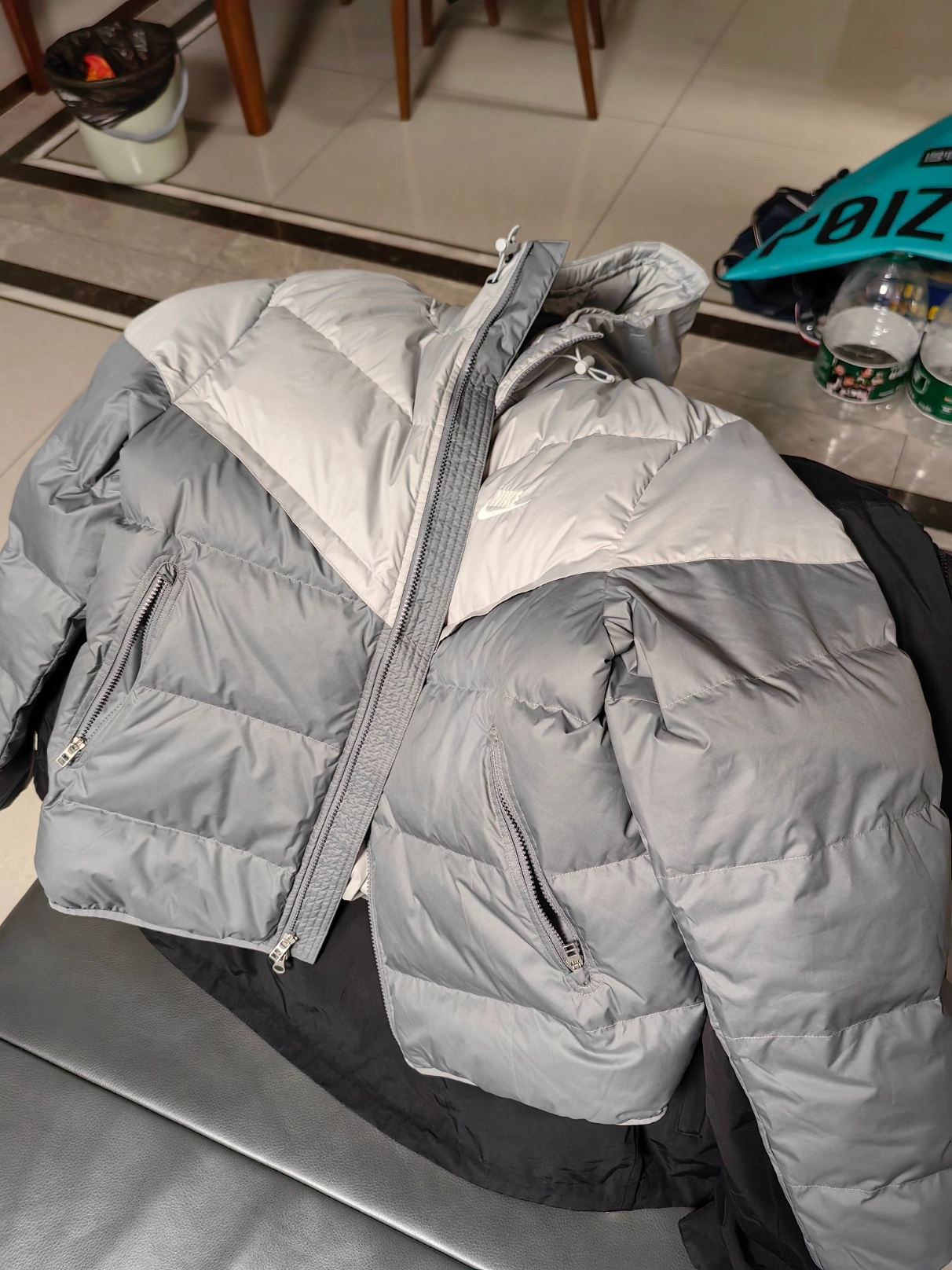 custom review-Nike Storm Fit Down Jacket Men's Gray Nike Storm Fit Пуховик Мужской Серый