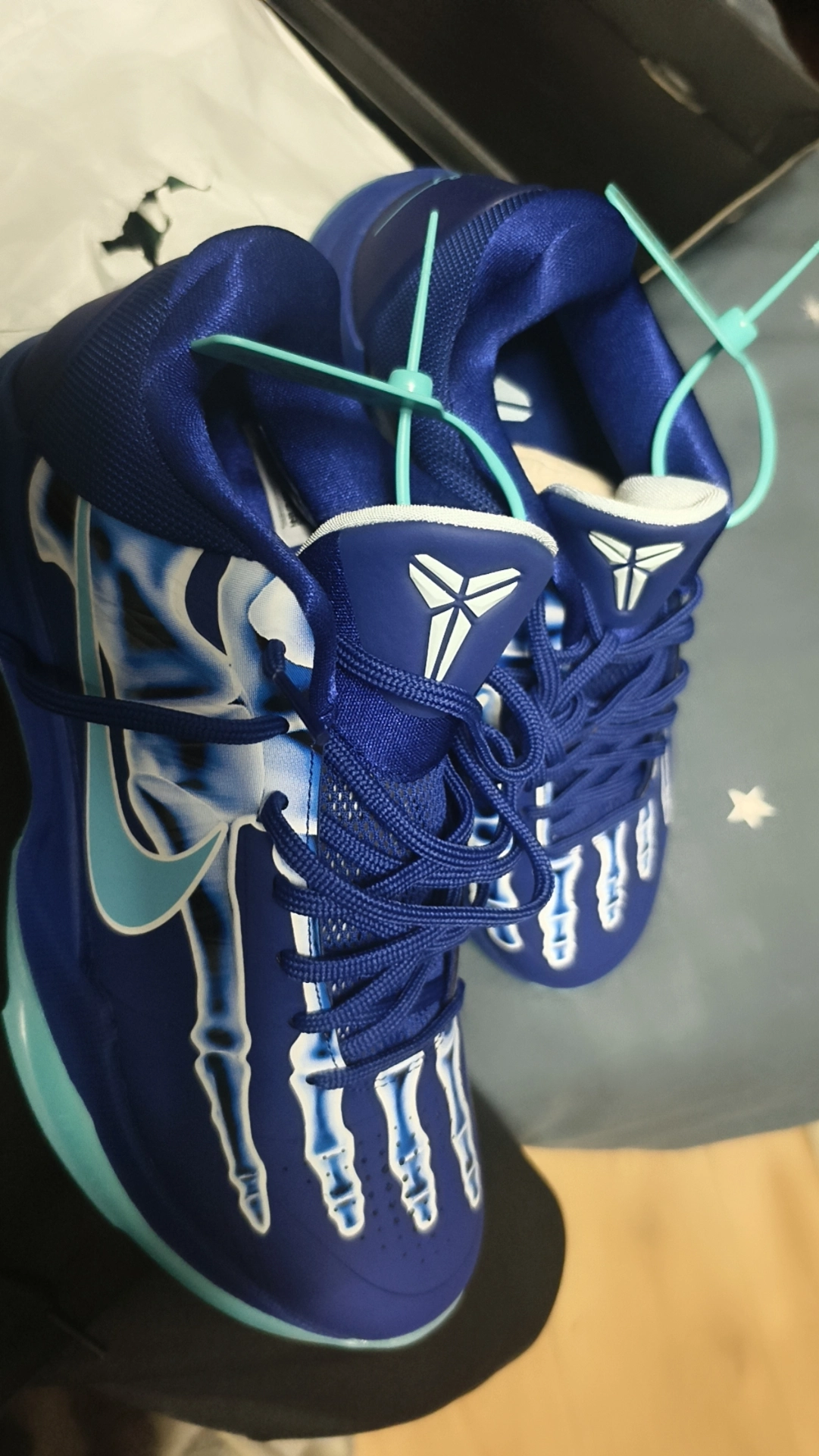 custom review-Nike Zoom Kobe 5 Баскетбольные кроссовки Low Топ Синий Унисекс