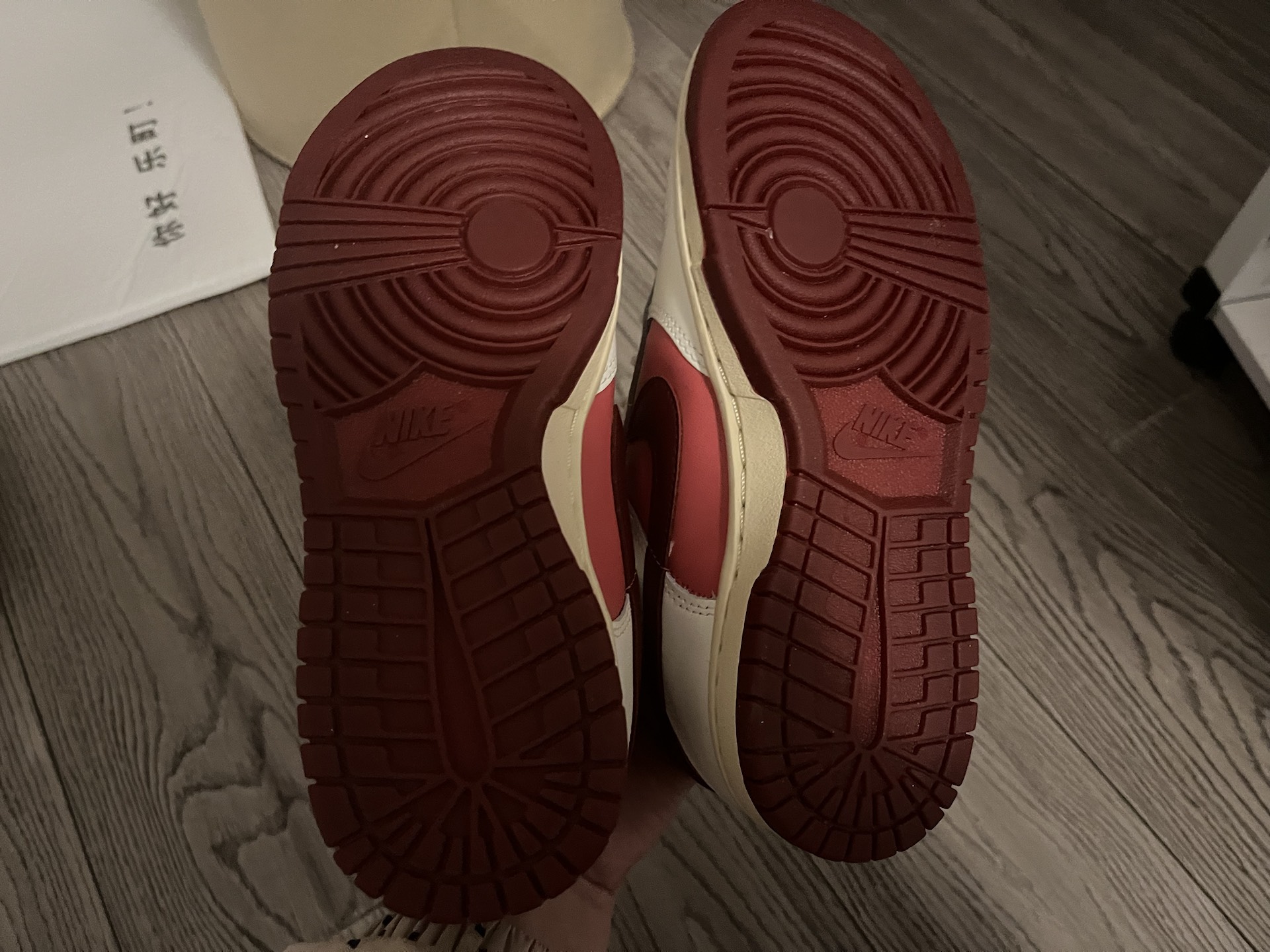 custom review-Nike Dunk Low 'День святого Валентина' Устойчивый к истиранию Низкий Топ Кэжуал Женские Белый Красный