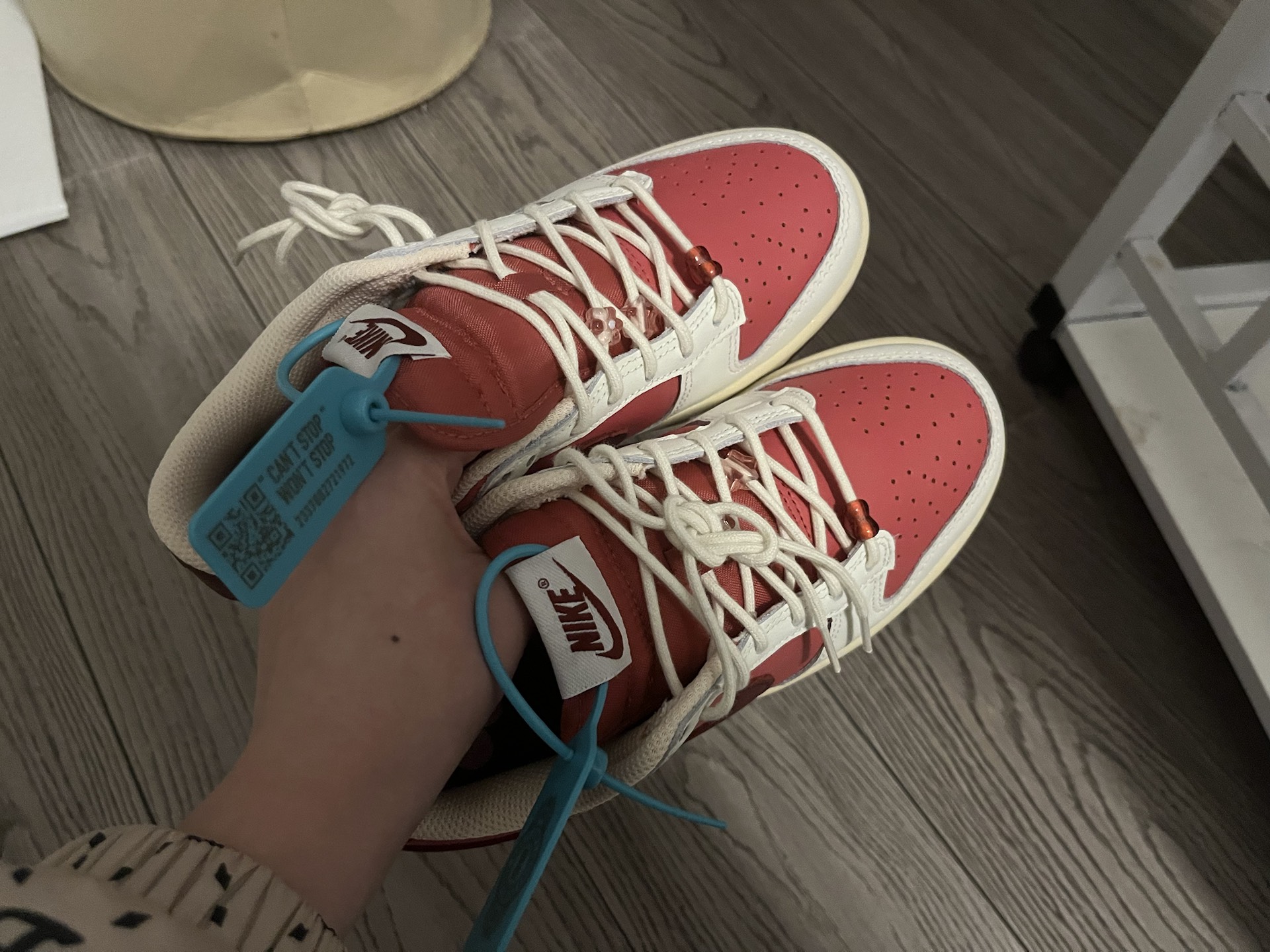 custom review-Nike Dunk Low 'День святого Валентина' Устойчивый к истиранию Низкий Топ Кэжуал Женские Белый Красный