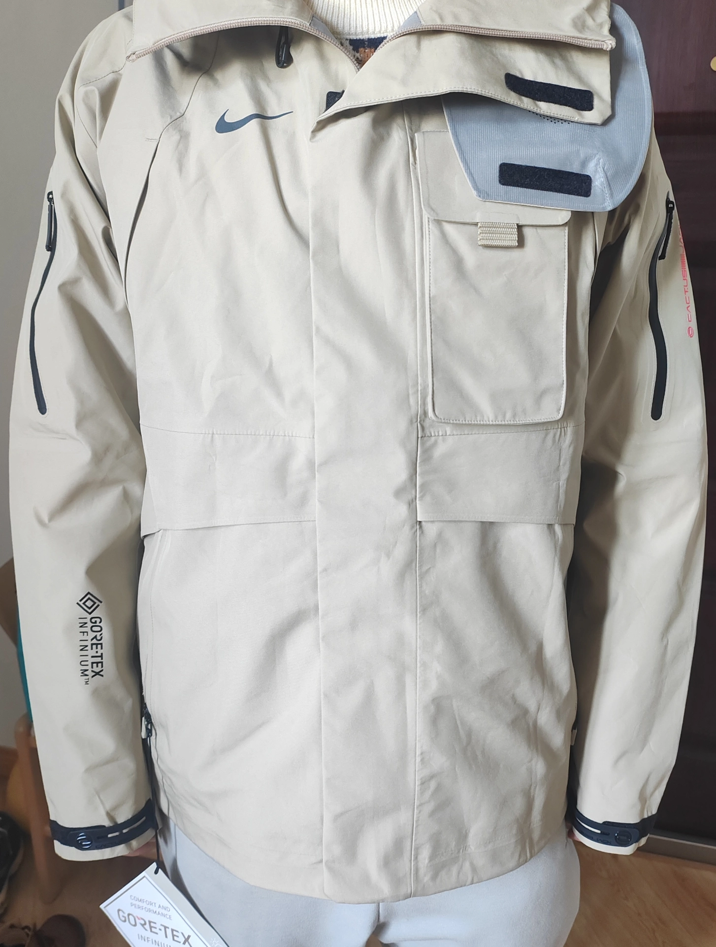 custom review-Nike X Travis Scott Co Бренд Бежевый Мужской Куртки