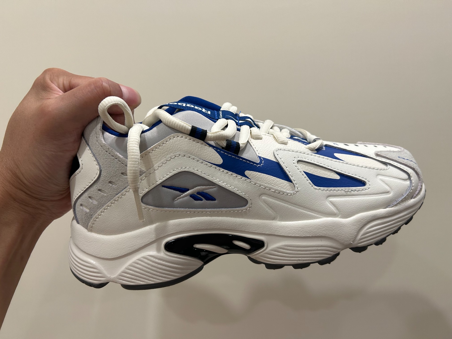 custom review-REEBOK Низкий топ Повседневная обувь Унисекс Белый Синий