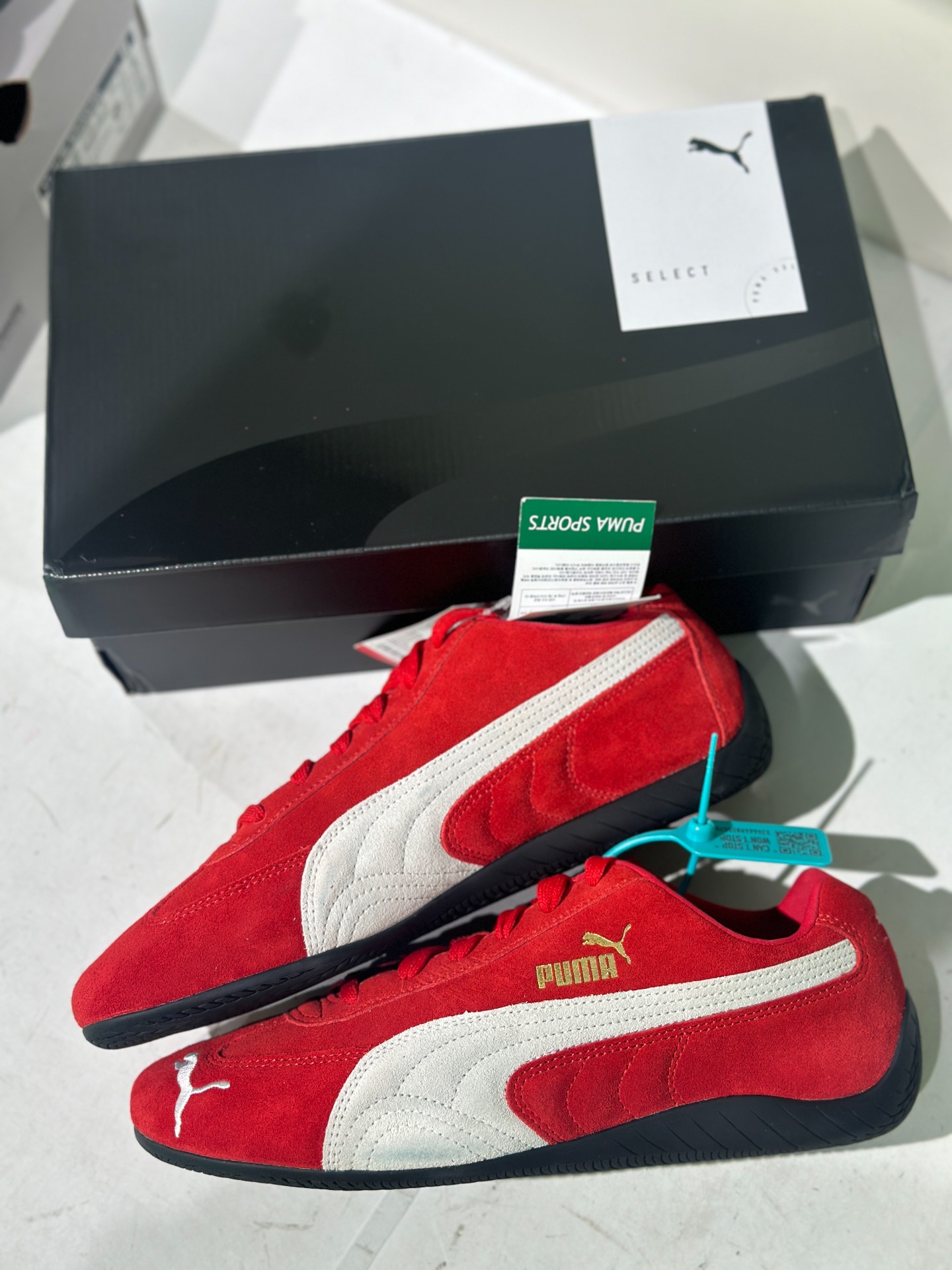 custom review-PUMA Speedcat Go OG Устойчивые к истиранию Низкие Кроссовки для тренировок Унисекс Пламя Красный