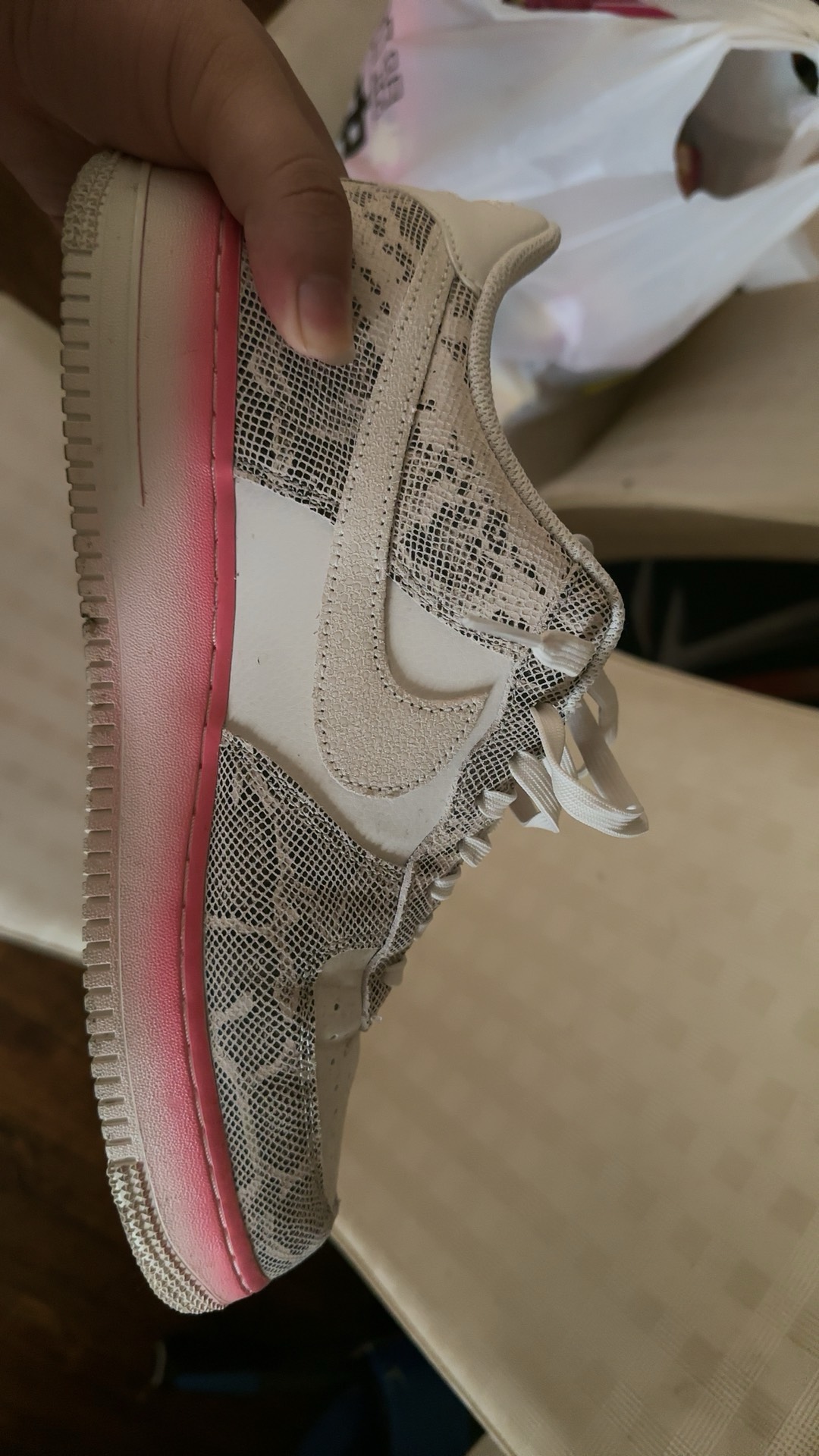 custom review-Nike Air Force 1 Our Force 1 Low Топ Скейтборд Кроссовки Женские Белый Розовый