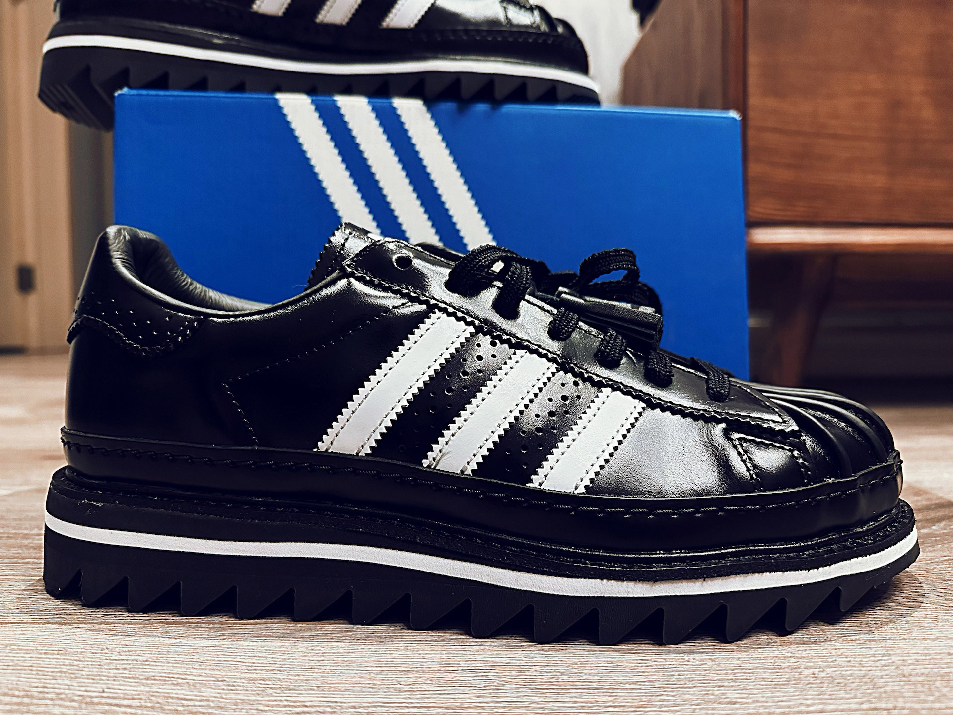 custom review-CLOT x Adidas Originals SUPERSTAR Устойчивые к истиранию Дышащие Низкие Кроссовки для скейтбординга Унисекс Черные