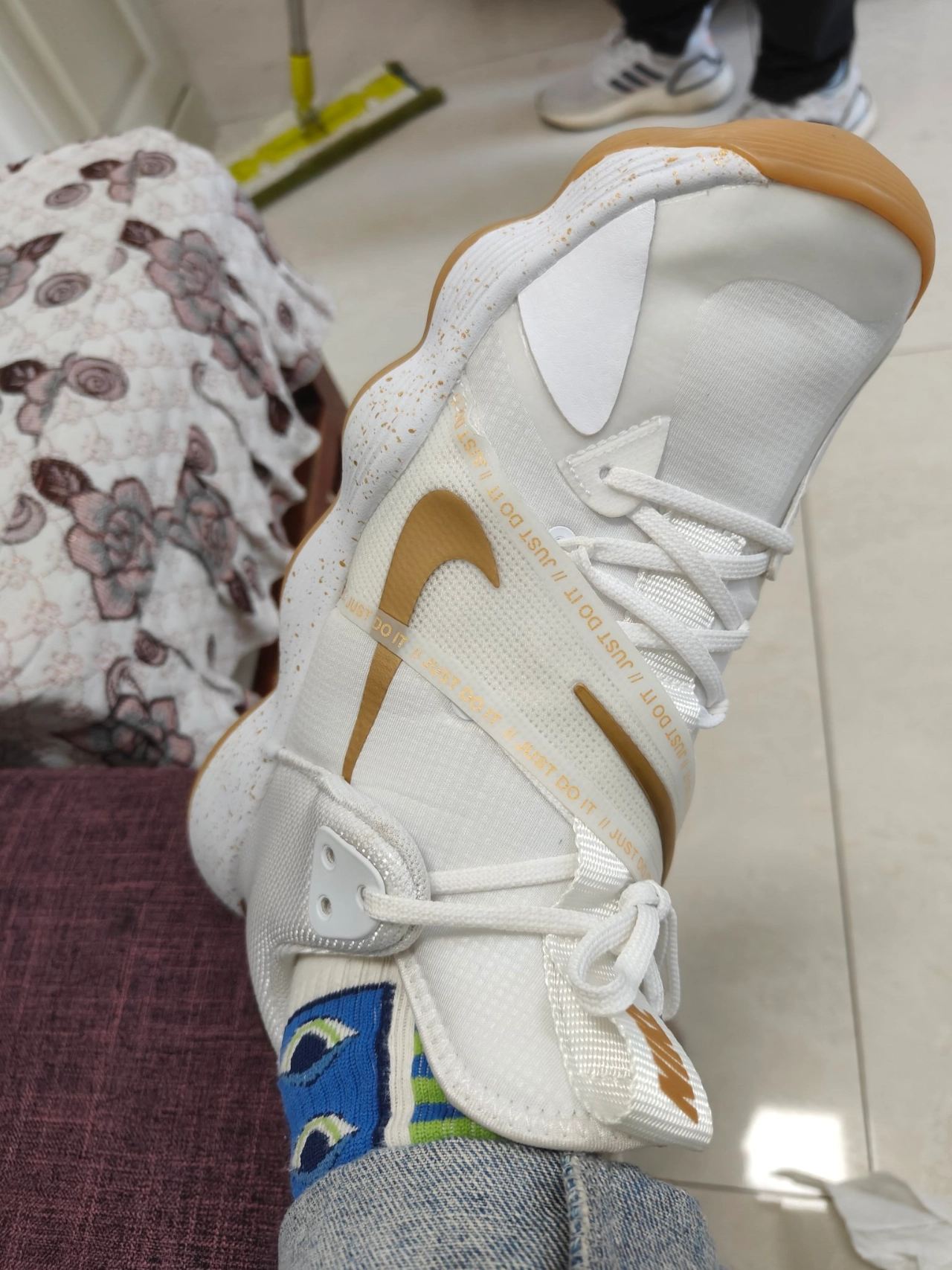 custom review-Nike React HyperSet Low Топ Кроссовки для тренировок Унисекс Белый Золото