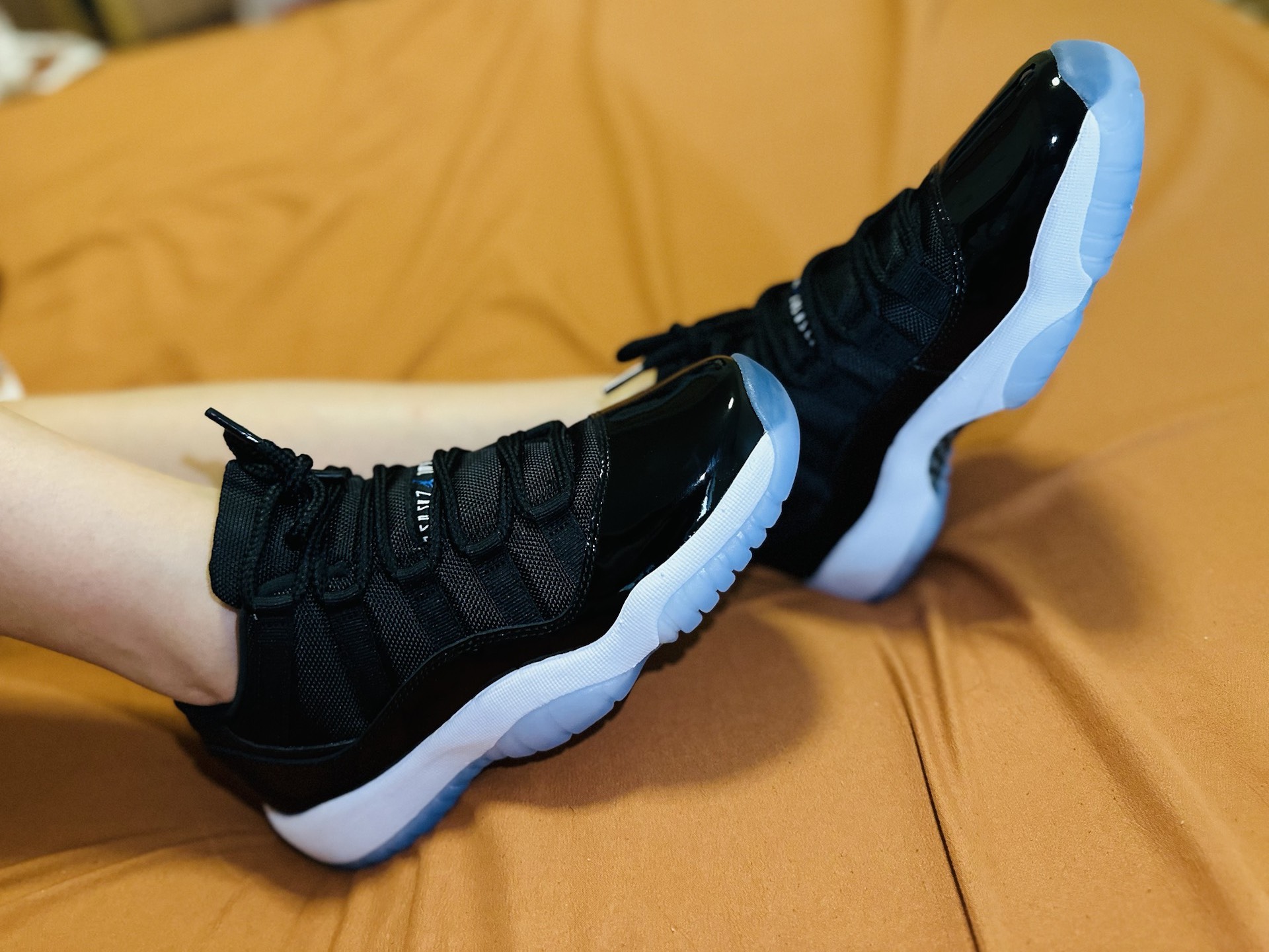 custom review-Jordan Air Jordan 11 Ретро Low Амортизация Износостойкий Низкий Топ Детские Баскетбольные Кроссовки Черный Белый