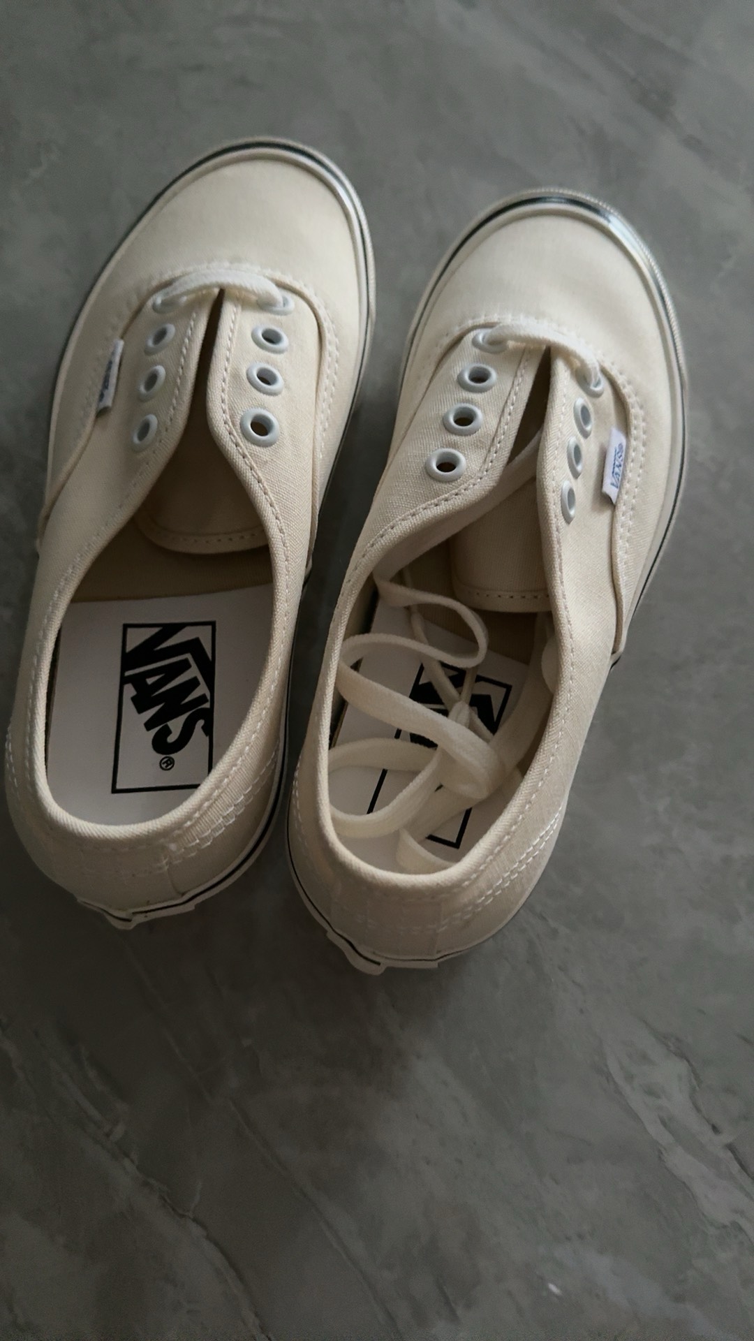 custom review-Anaheim Factory x Vans Authentic 44 DX 44 DX Устойчивые к истиранию Низкие Кроссовки для скейтбординга Унисекс Белые