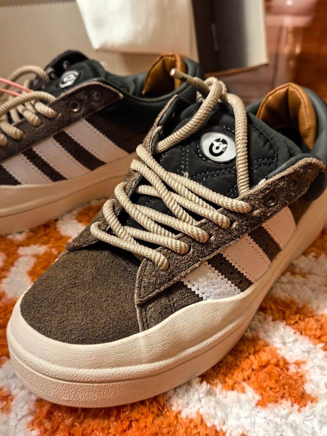 custom review-Adidas Originals x Bad Bunny Campus Bad Bunny противоскользящий устойчивый к истиранию легкий низкий топ