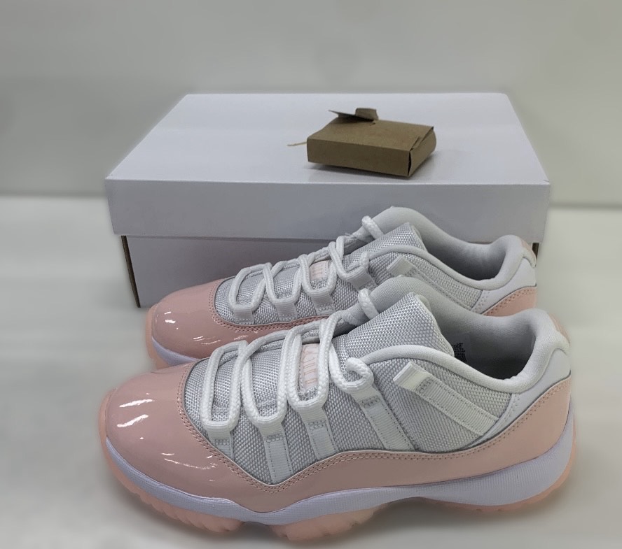 custom review-Jordan Air Jordan 11 Low Женские Низкие Баскетбольные Кроссовки Винтажные Розовые