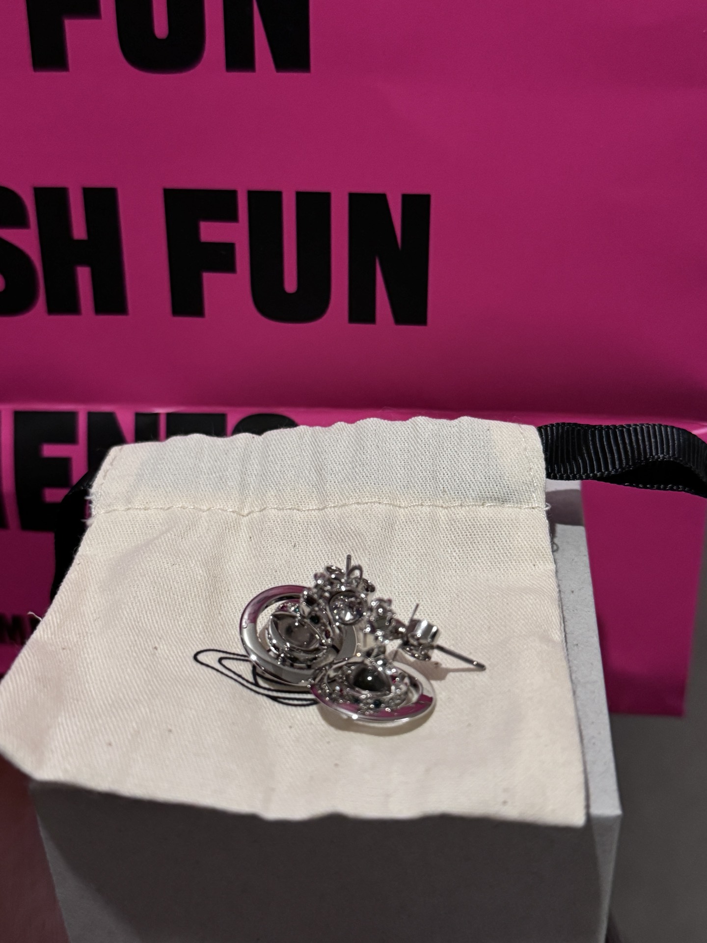 custom review-Серьги Vivienne Westwood из латунного металла женские серебряные