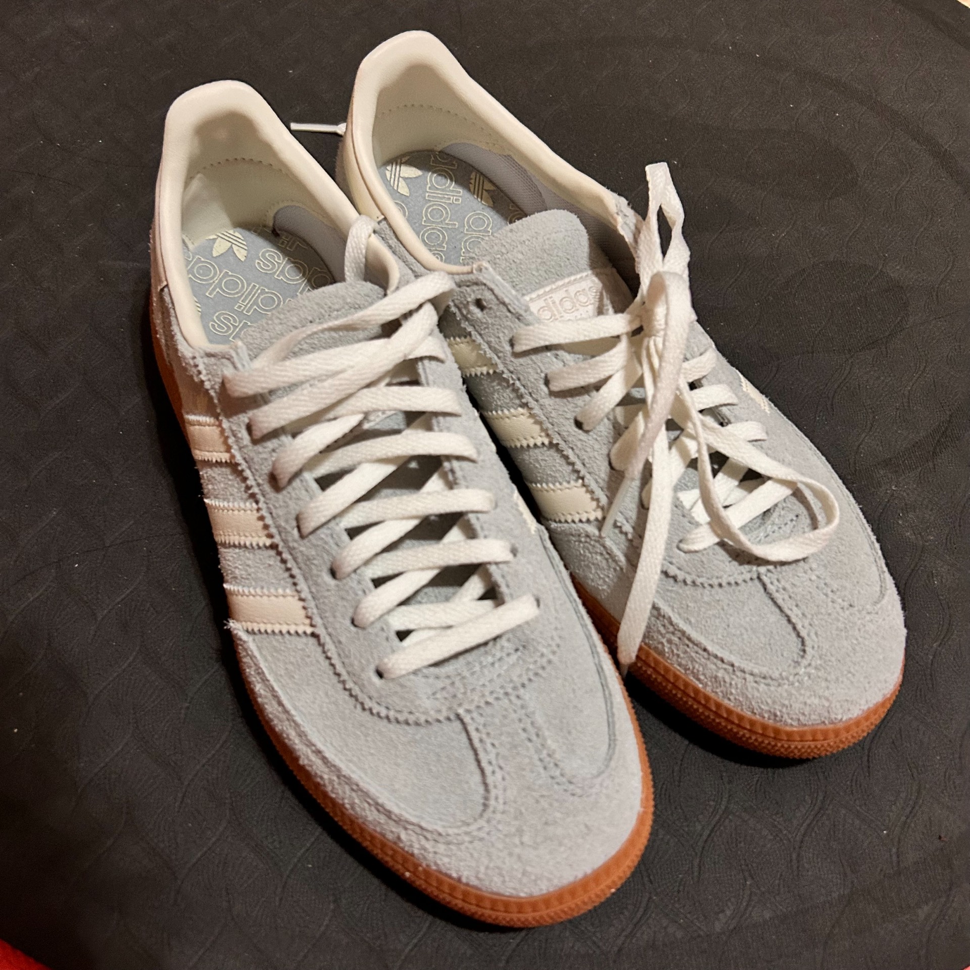 custom review-Adidas Originals HANDBALL SPEZIAL Устойчивые к истиранию низкие скейтборд-кроссовки Женские Серые