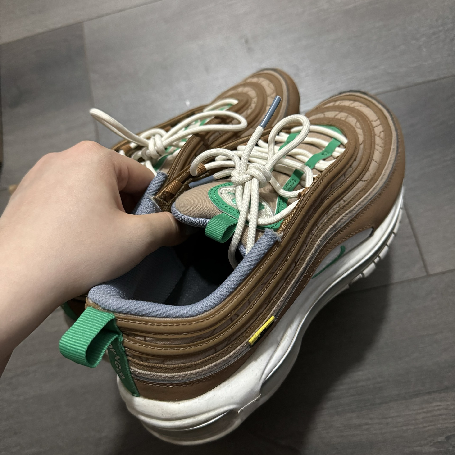 custom review-Nike Air Max 97 Low Топ Повседневные Беговые Кроссовки Мужские Коричневые