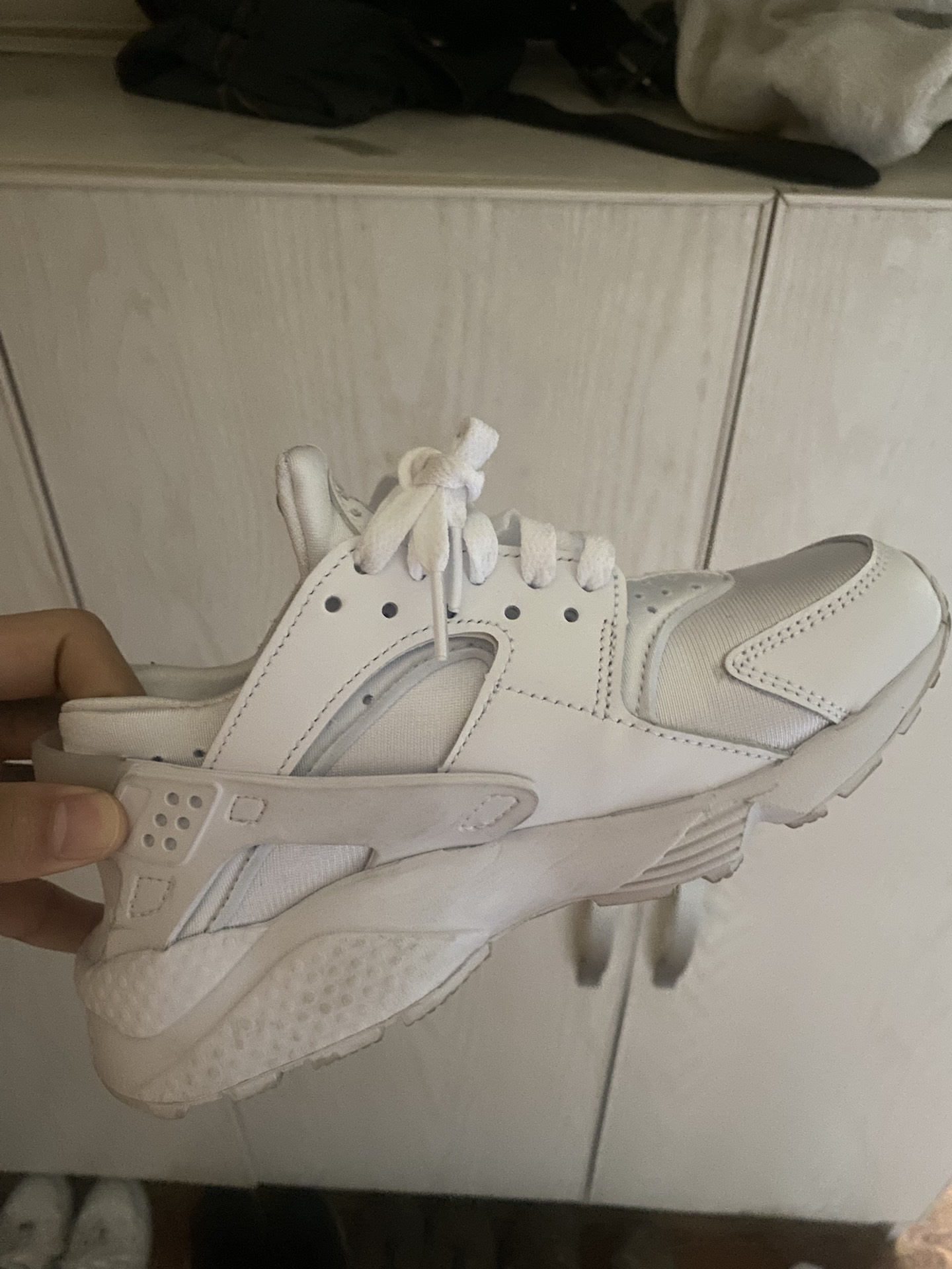 custom review-Nike Air Huarache Low Топ Повседневный Городской Коммутирование Беговые кроссовки Женские Белые