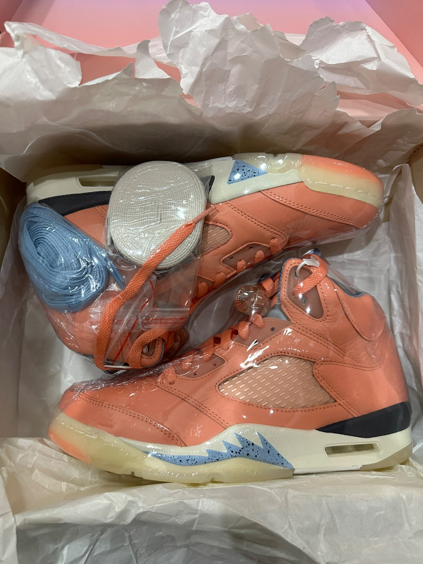 custom review-JORDAN 5 Retro Dj Khaled We The Best Crimson Bliss