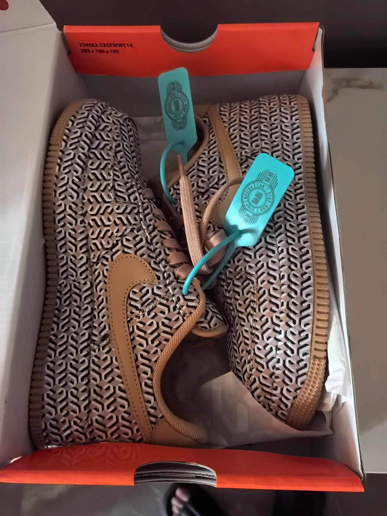 custom review-Nike Air FORCE 1 Low Топ Скейтборд Кроссовки Женские Коричневые Черные