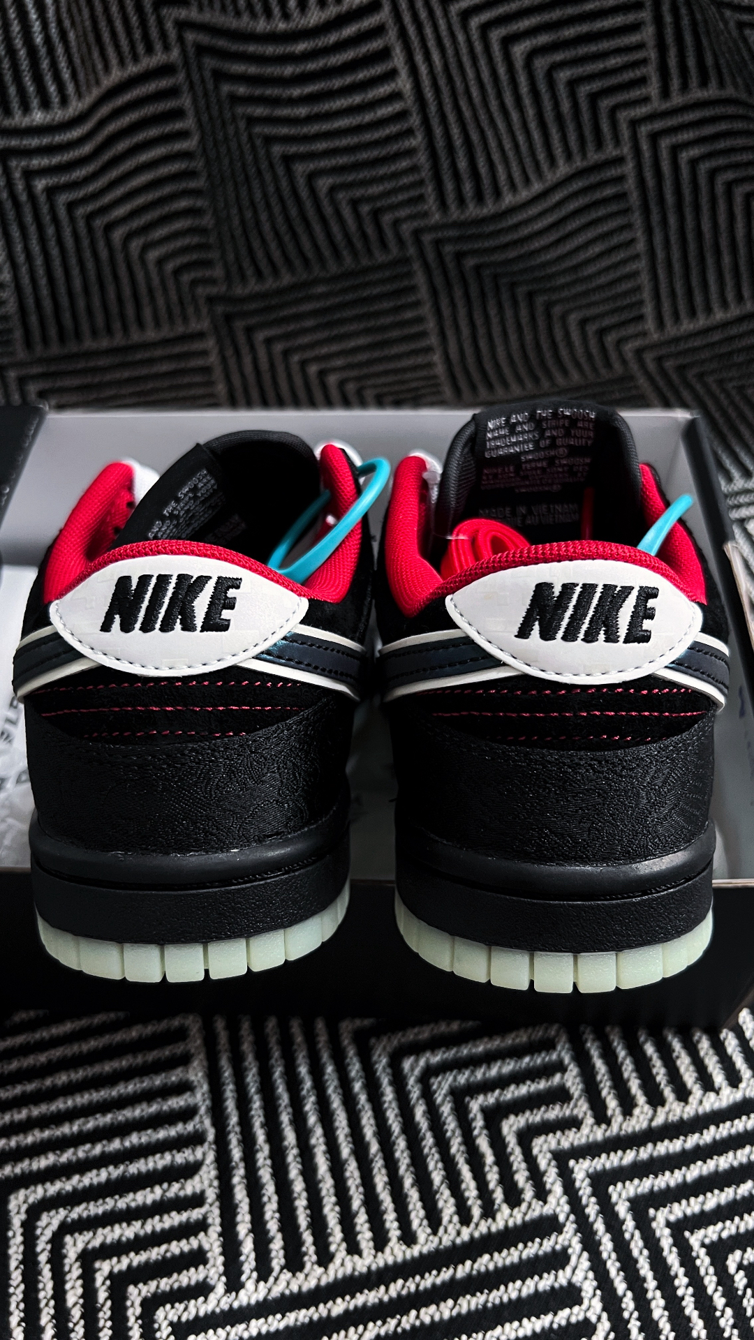 custom review-Nike Dunk Retro 'LPL' Low Top Скейтборд Кроссовки Унисекс Черный