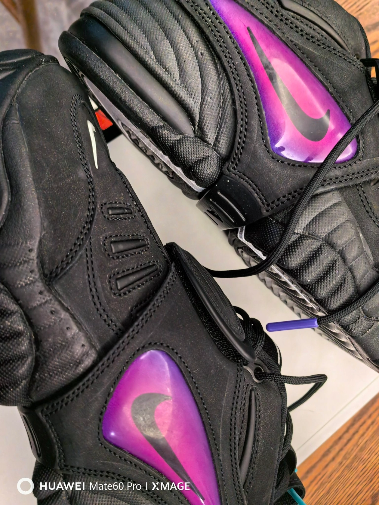 custom review-AMBUSH x Nike Air Adjust Force SP 'Черный' MID Топ Винтажные баскетбольные кроссовки Унисекс Черный Фиолетовый