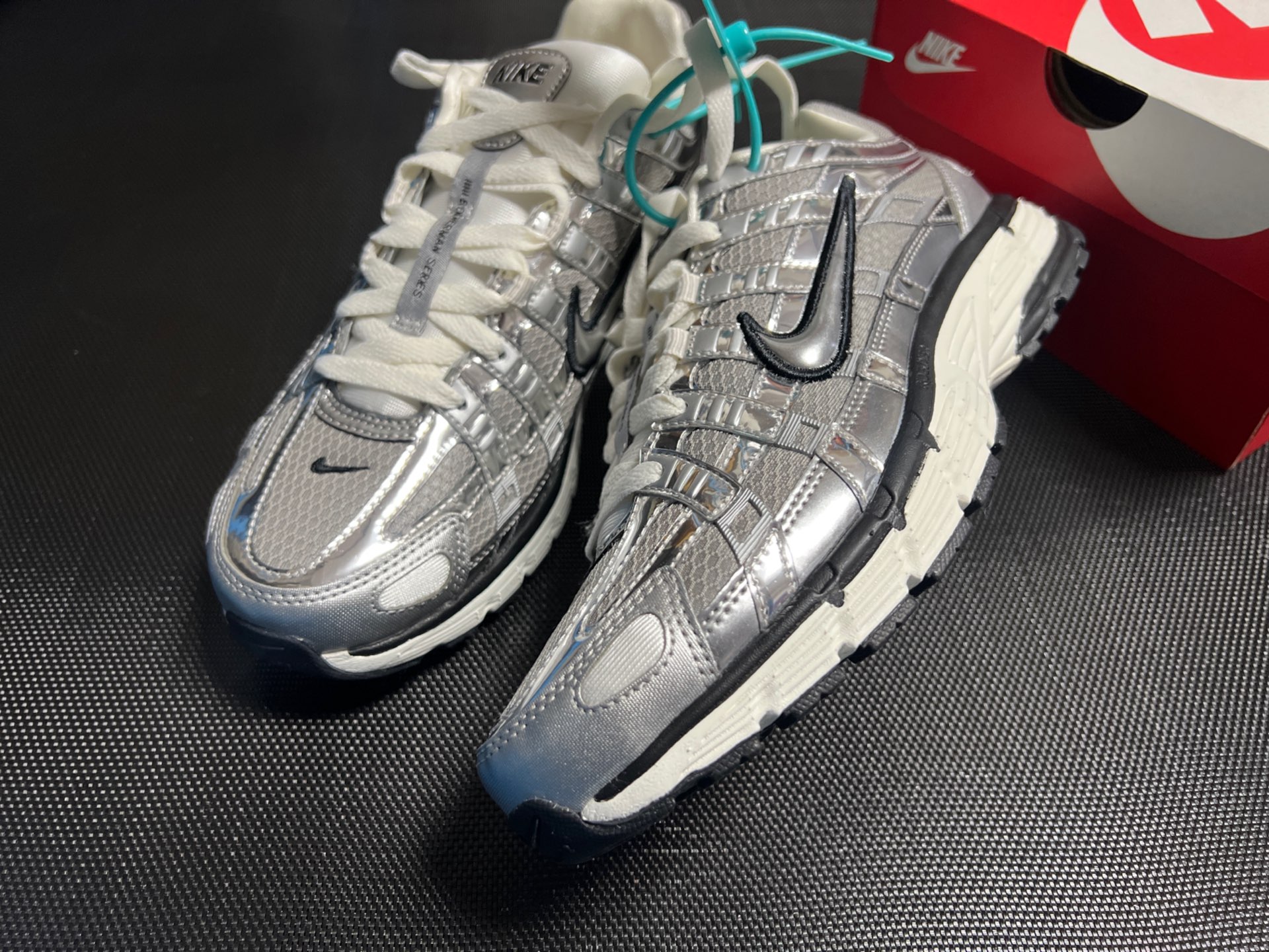 custom review-Nike P 6000 Амортизаторы Shock противоскользящие дышащие низкий топ повседневные городские коммутаторские беговые кроссовки мужской серебристо-серый