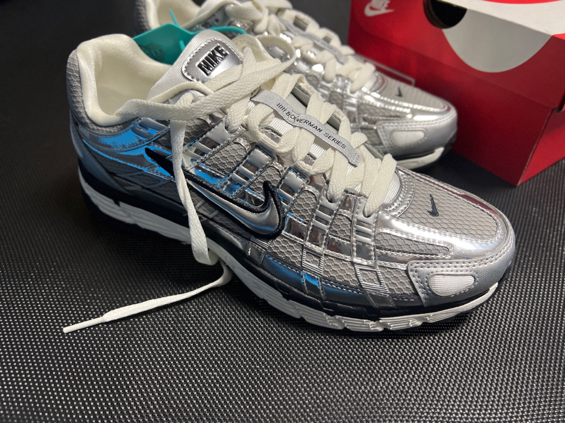 custom review-Nike P 6000 Амортизаторы Shock противоскользящие дышащие низкий топ повседневные городские коммутаторские беговые кроссовки мужской серебристо-серый