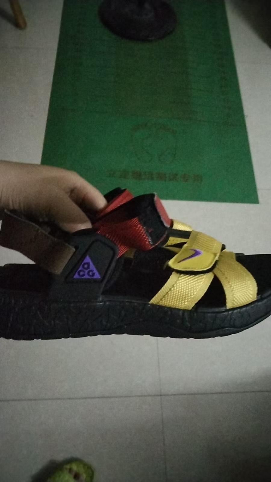 custom review-Nike ACG Deschutz Пляжные сандалии Унисекс Желтый Черный