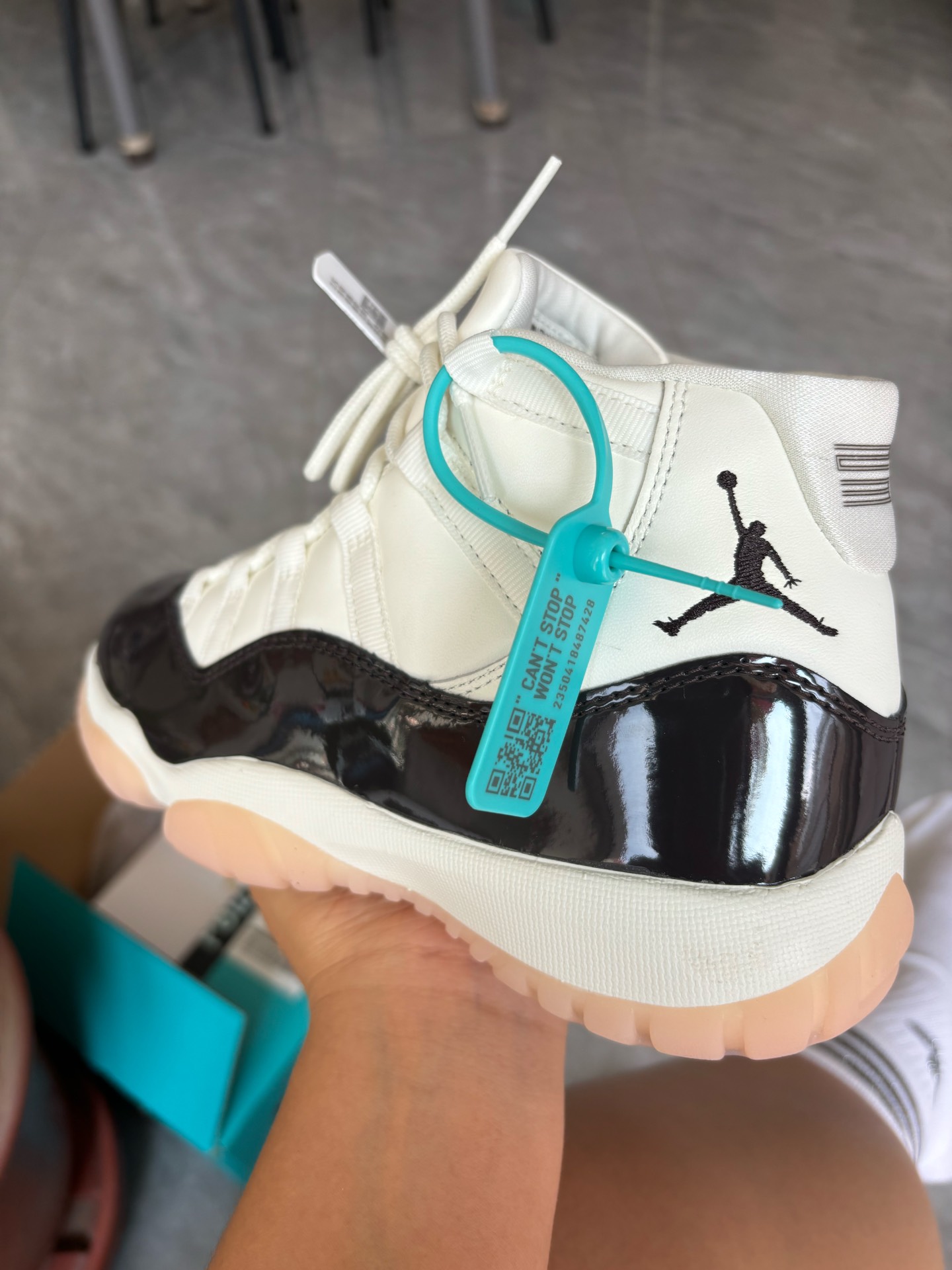 custom review-Jordan Air Jordan 11 'Neapolitan AJ11 Cherry Blossom Buckle High Top Vintage Basketball Shoes Women's Brown