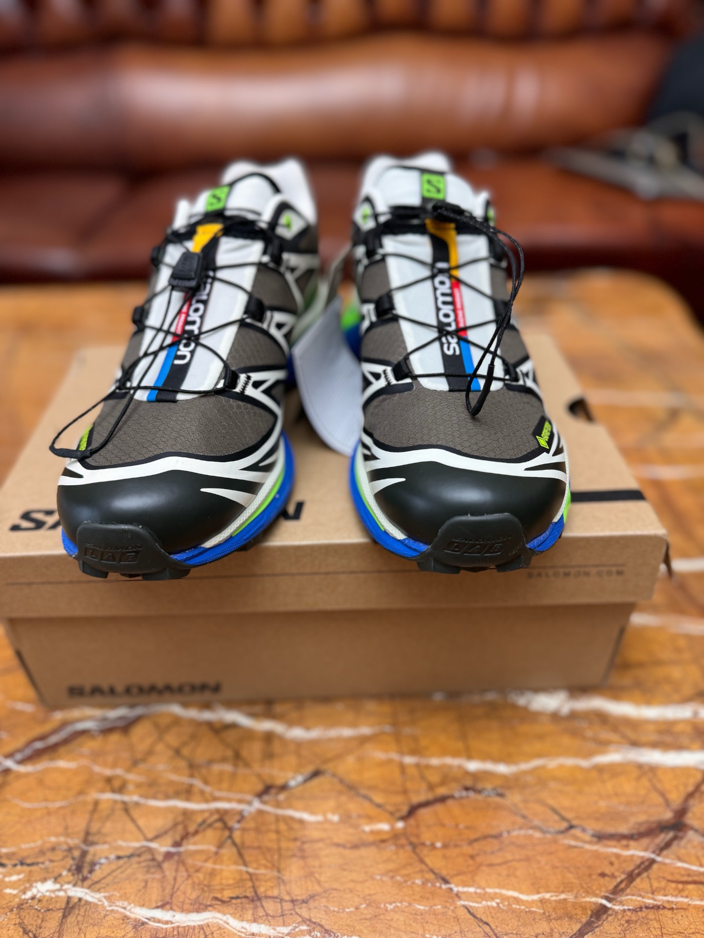 custom review-SSENSE x SALOMON XT 6 GTX Slip-Resistant и Breathable Низкий Топ Уличная Обувь Мужская Коричневый Черный Зеленый