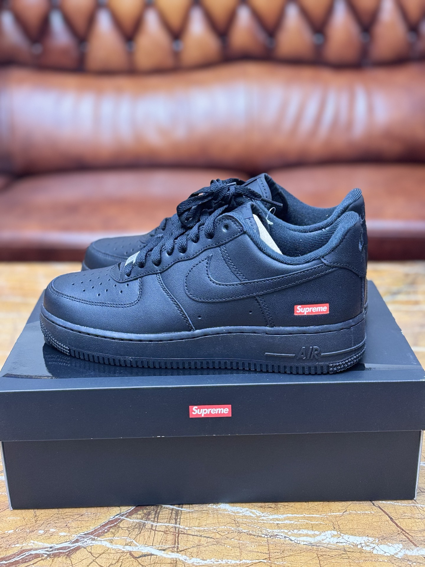 custom review-Nike X Supreme Air Force 1 Low 'Box Logo   Black'