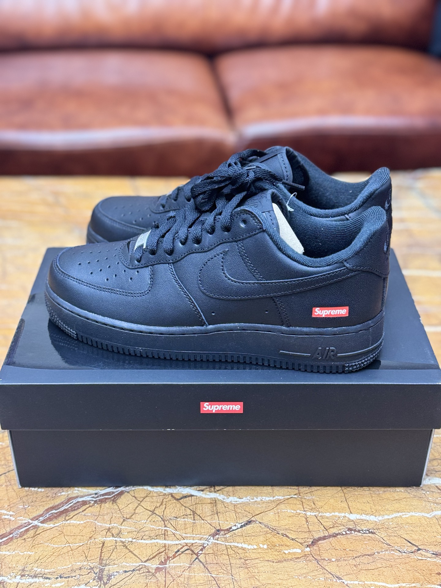 custom review-Nike X Supreme Air Force 1 Low 'Box Logo   Black'