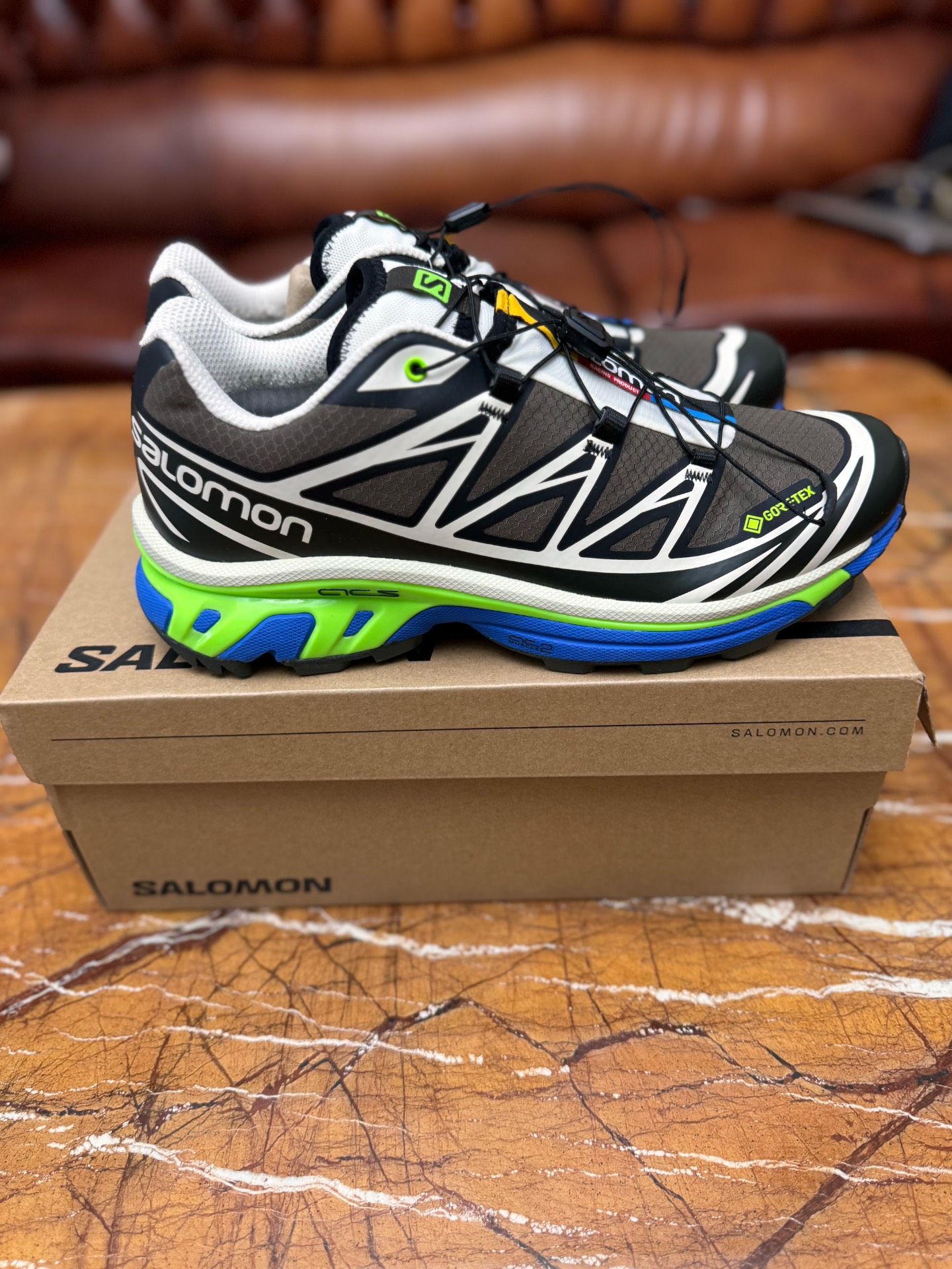 custom review-SSENSE x SALOMON XT 6 GTX Slip-Resistant и Breathable Низкий Топ Уличная Обувь Мужская Коричневый Черный Зеленый