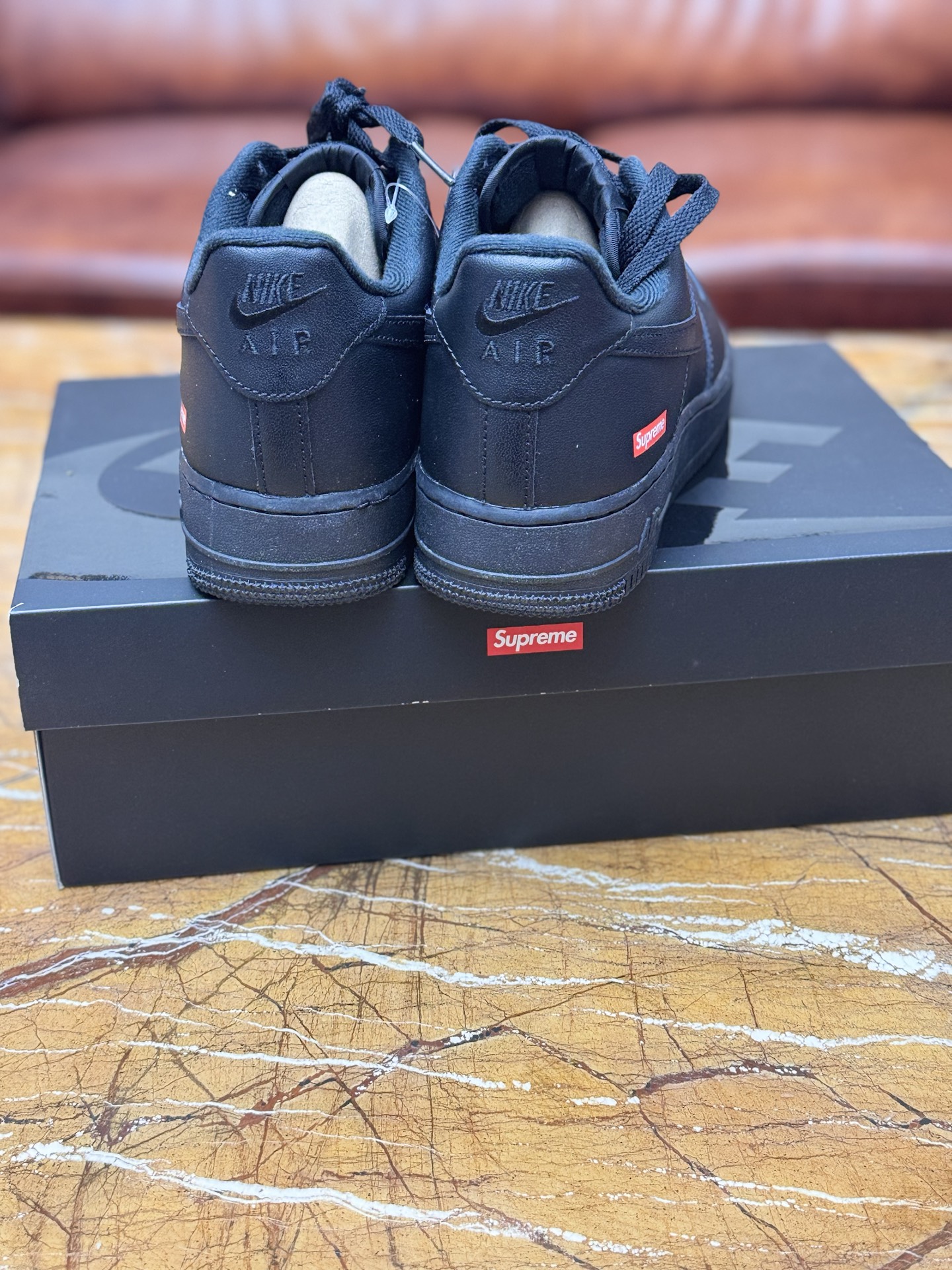 custom review-Nike X Supreme Air Force 1 Low 'Box Logo   Black'