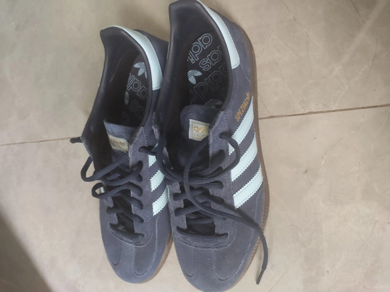 custom review-Adidas Originals HANDBALL SPEZIAL Низкие Кроссовки для скейтбординга Унисекс Синие Коричневые