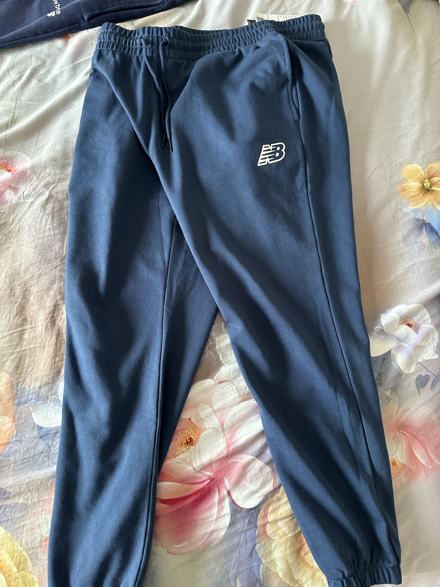 custom review-New Balance совместный бренд Sport Seasonal Вязаные тренировочные брюки Мужские Морской синий