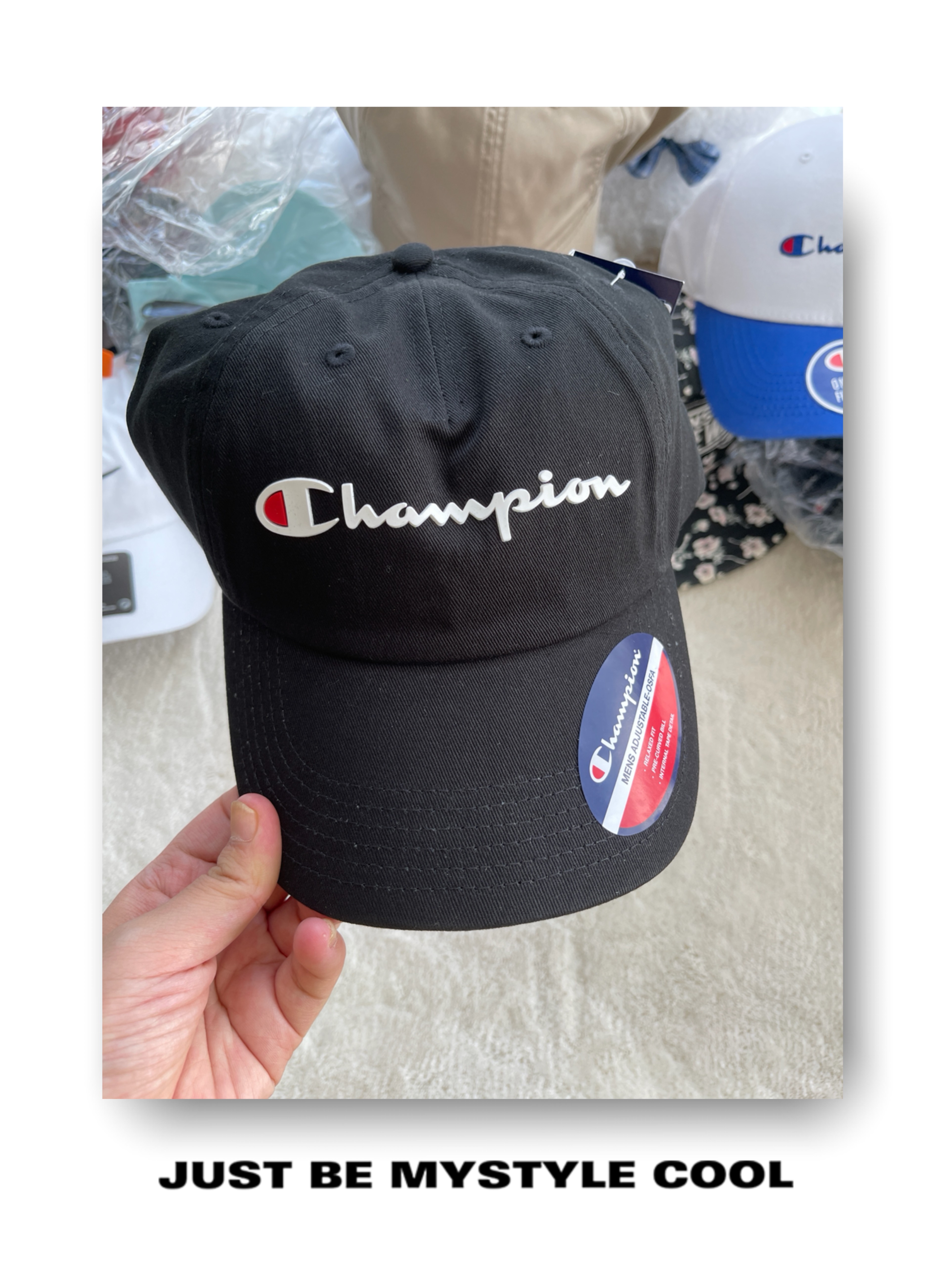 champion 这款冠军帽 也太显脸小了吧