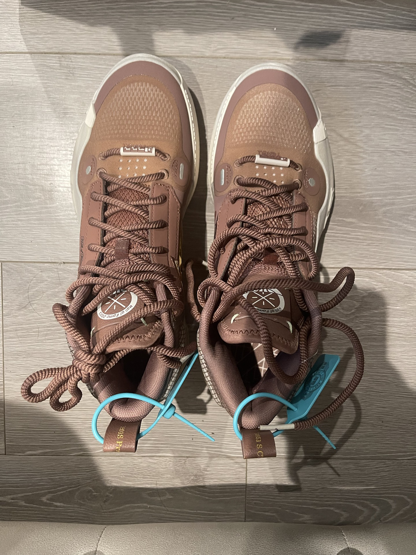 custom review-LiNing WOW 10 Hall Of Fame Cushioning Wear Resistant High Top Basketball Shoes Men's Red Brown